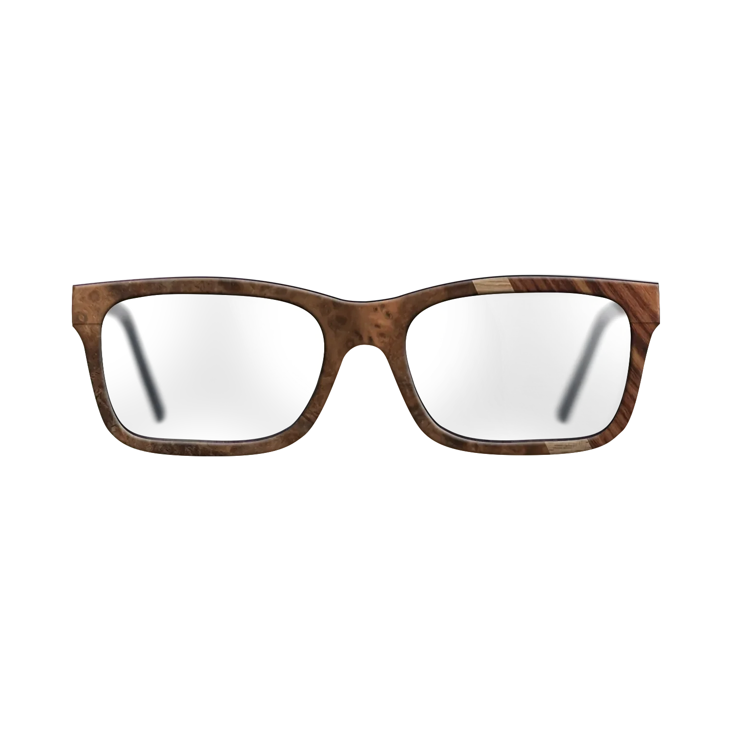 Walnut: Straight Grain,Walnut Burl,Kingwood: Angle Cut - The Sage - Rectangle - 764 - SIRIS wood optic