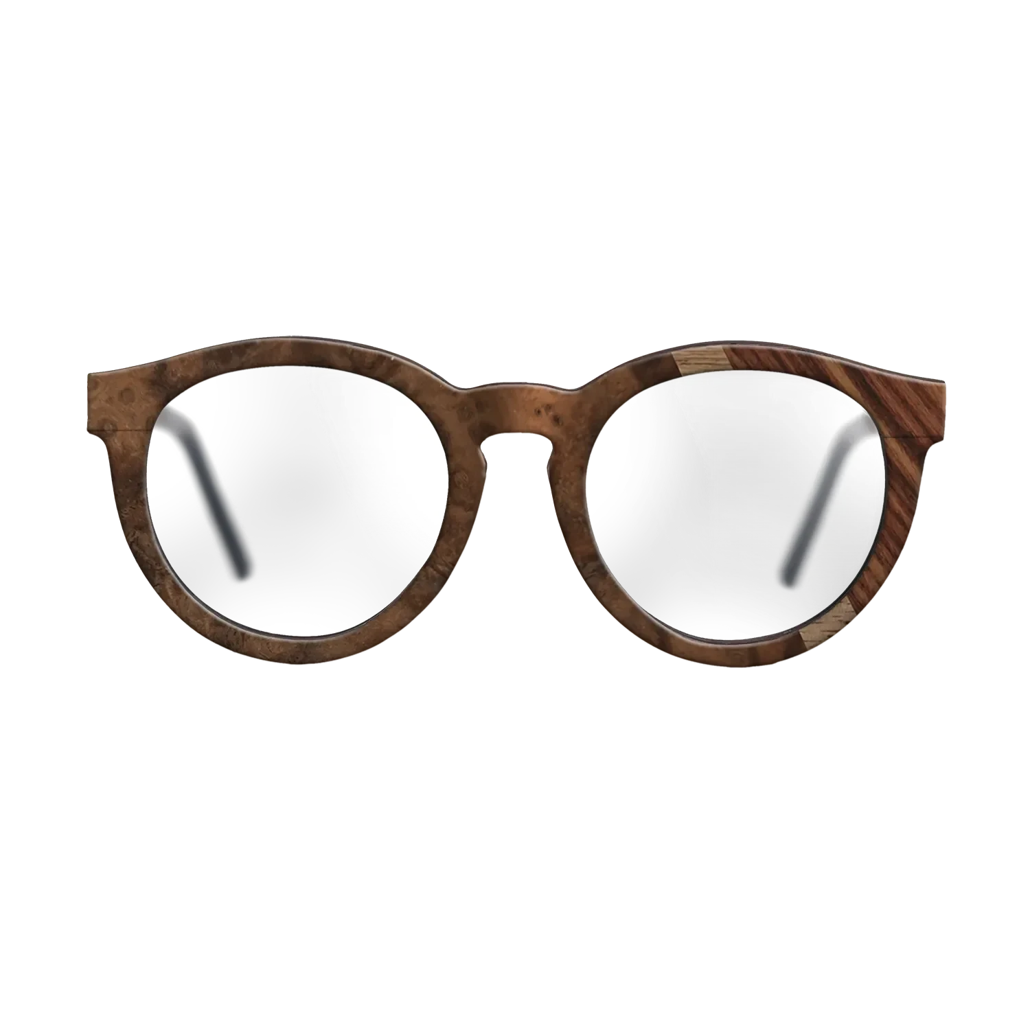 Walnut: Straight Grain,Walnut Burl,Kingwood: Angle Cut - The Rebel - Round - 764 - SIRIS wood optic