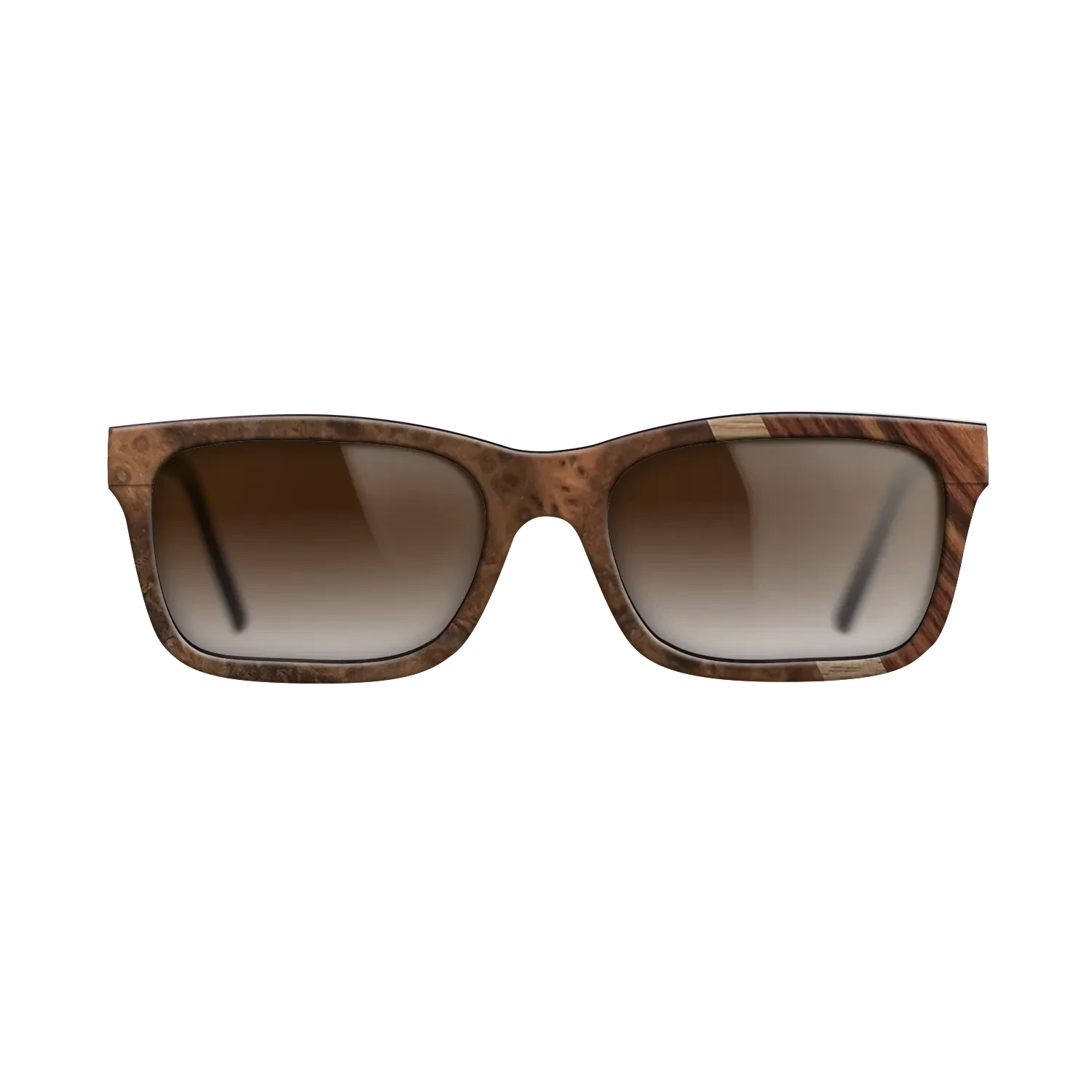 Walnut: Straight Grain,Walnut Burl,Kingwood: Angle Cut - The Sage - Rectangle - 764 - SIRIS wood optic