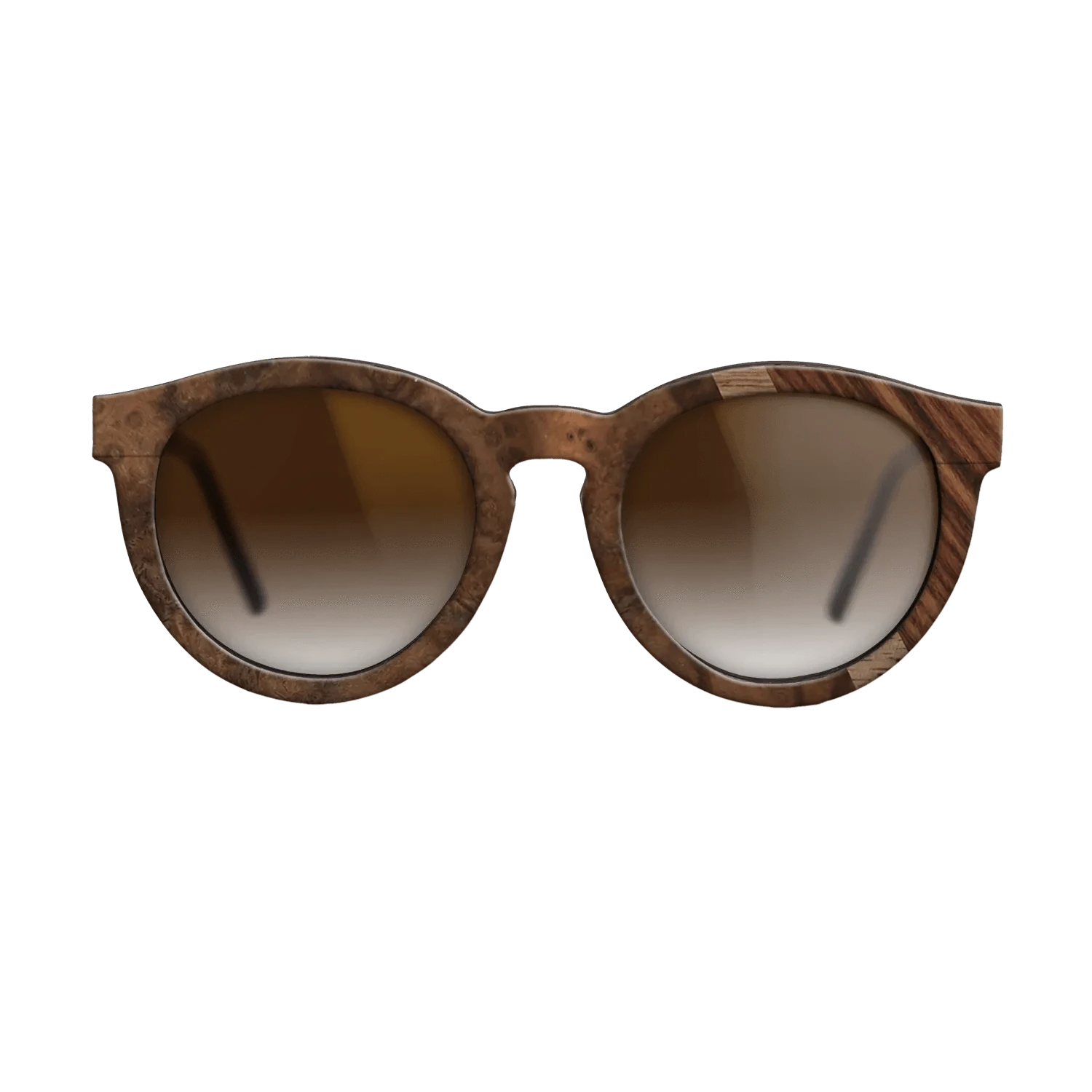 Walnut: Straight Grain,Walnut Burl,Kingwood: Angle Cut - The Rebel - Round - 764 - SIRIS wood optic