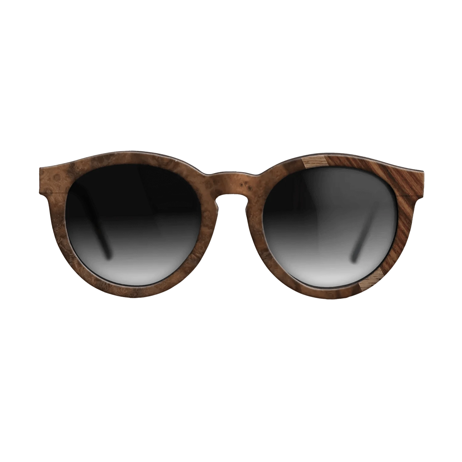 Walnut: Straight Grain,Walnut Burl,Kingwood: Angle Cut - The Rebel - Round - 764 - SIRIS wood optic