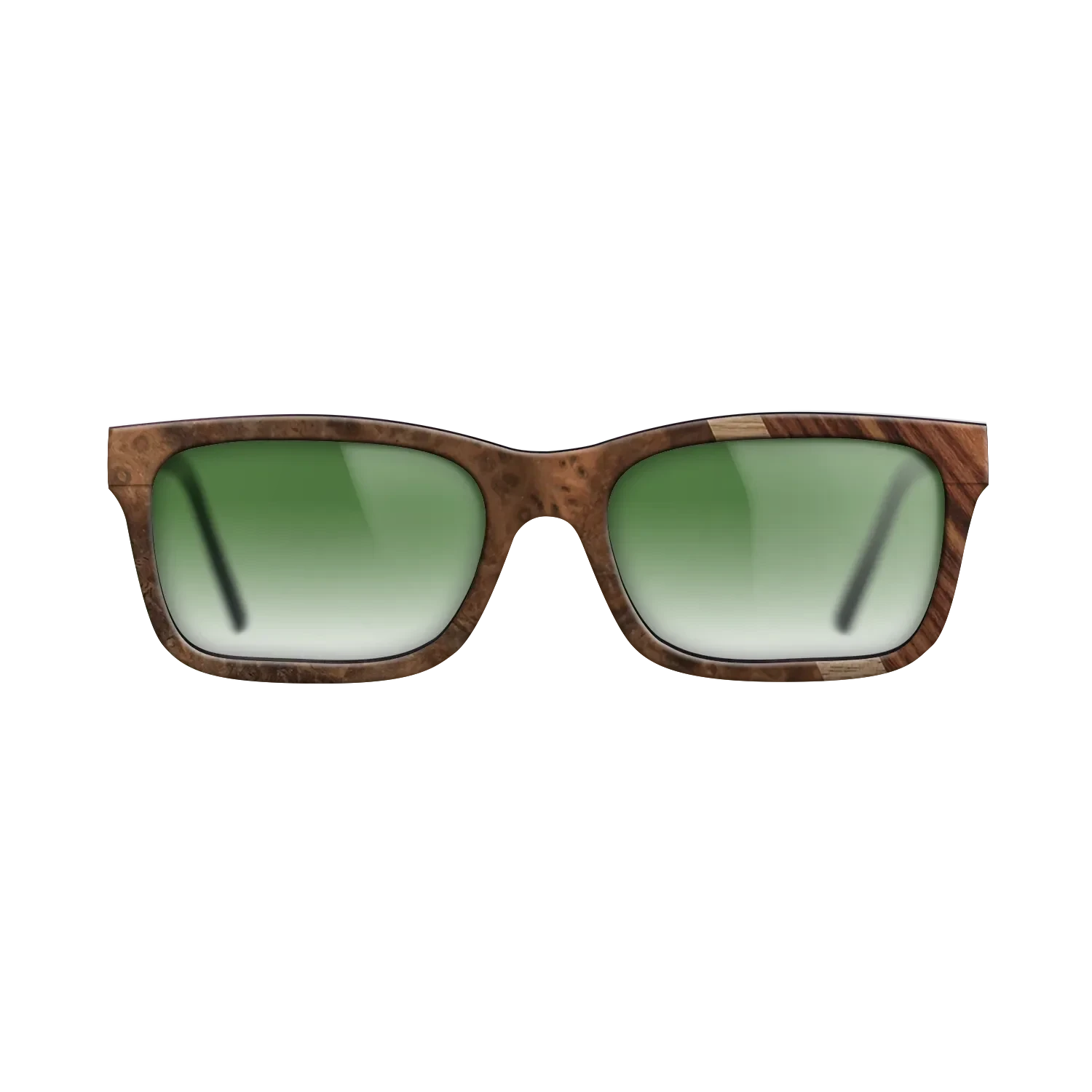 Walnut: Straight Grain,Walnut Burl,Kingwood: Angle Cut - The Sage - Rectangle - 764 - SIRIS wood optic