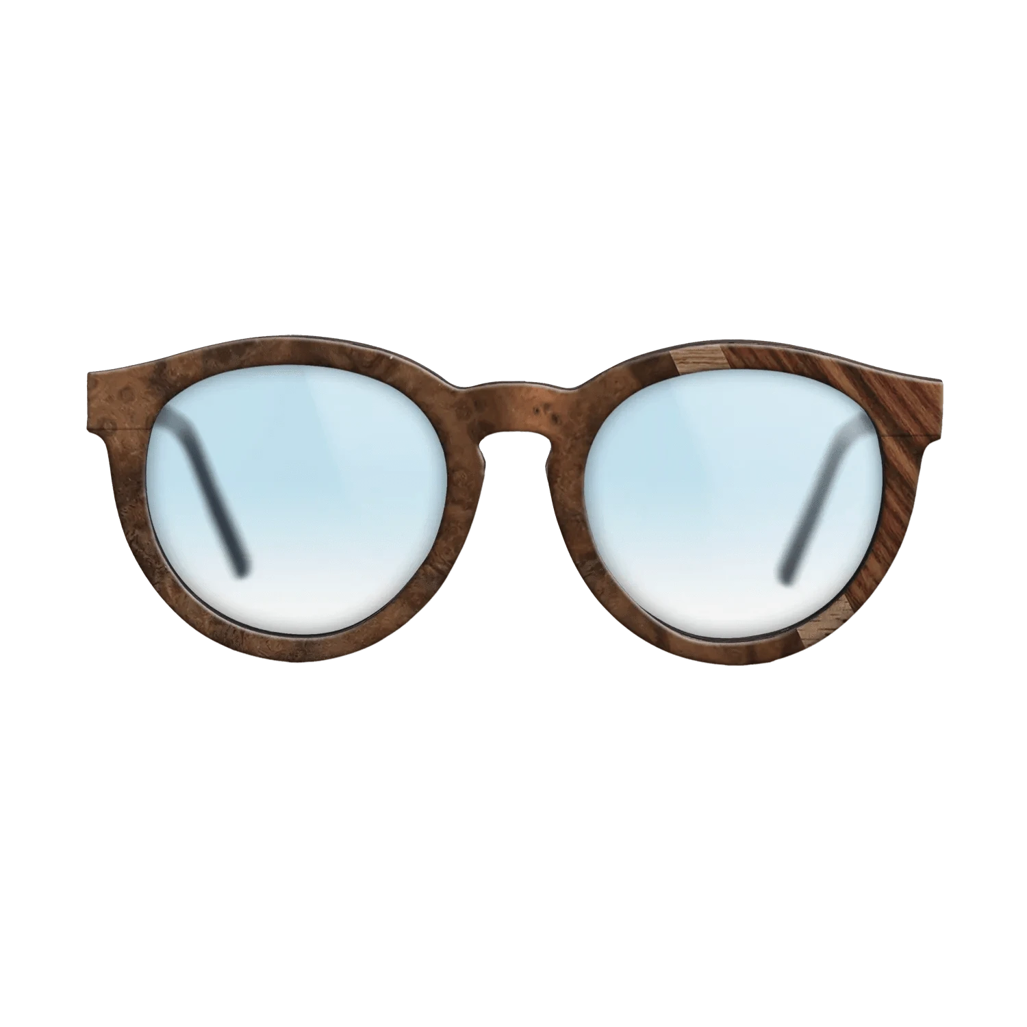 Walnut: Straight Grain,Walnut Burl,Kingwood: Angle Cut - The Rebel - Round - 764 - SIRIS wood optic