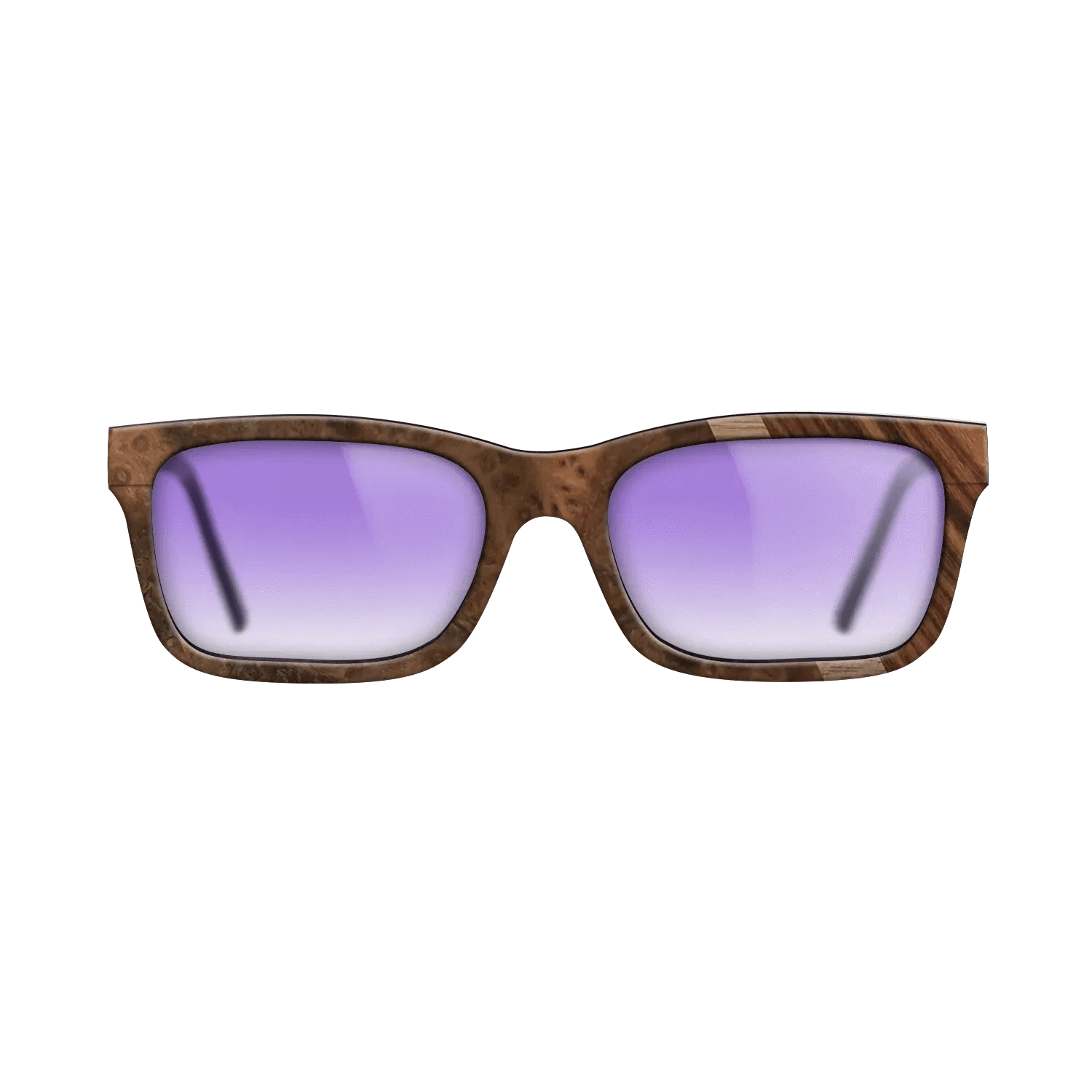 Walnut: Straight Grain,Walnut Burl,Kingwood: Angle Cut - The Sage - Rectangle - 764 - SIRIS wood optic