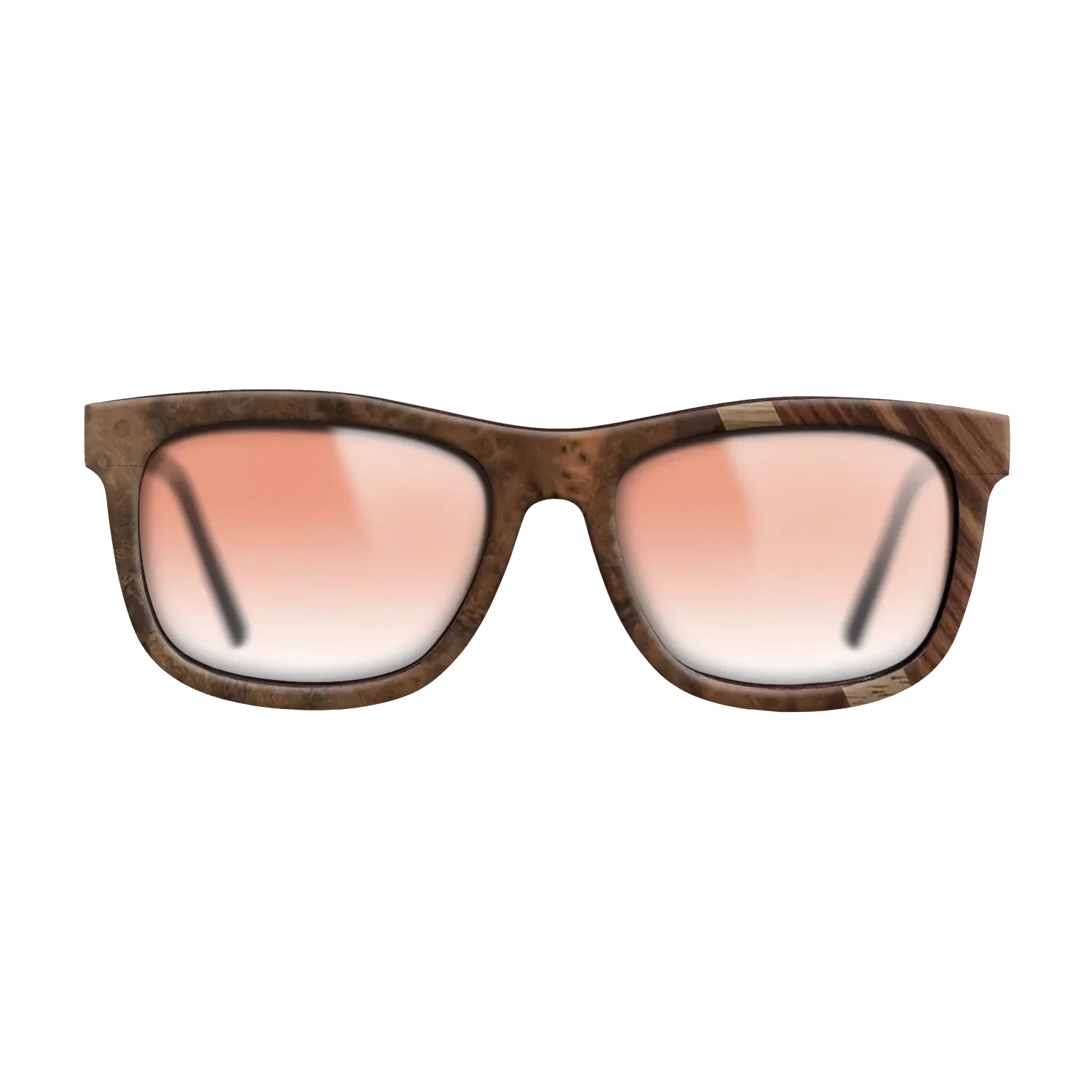 Walnut: Straight Grain,Walnut Burl,Kingwood: Angle Cut - The Hero - Square - 764 - SIRIS wood optic