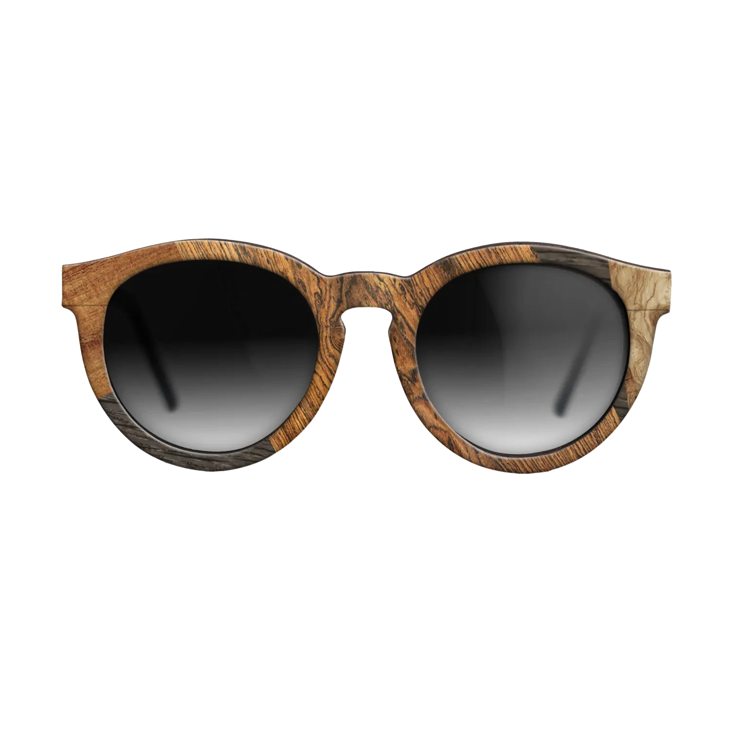 Santos Rosewood Dark,Fumed Oak,Bocote,Rosewood Reconstituted,Koa: Geometric - The Rebel - Round - 1473 - SIRIS wood optic