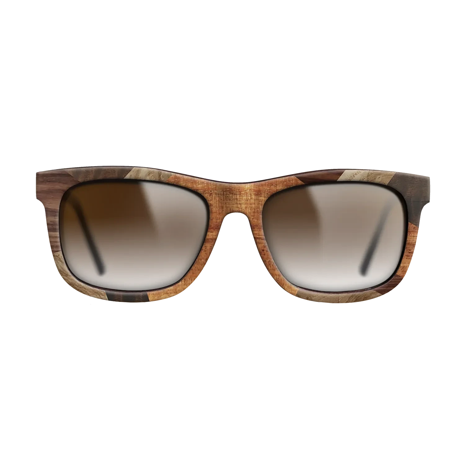 Italian Ebony,Santos Rosewood Dark,Olive Burl,Fumed Eucalyptus,Koa: Mosaic - The Hero - Square - 1830 - SIRIS wood optic