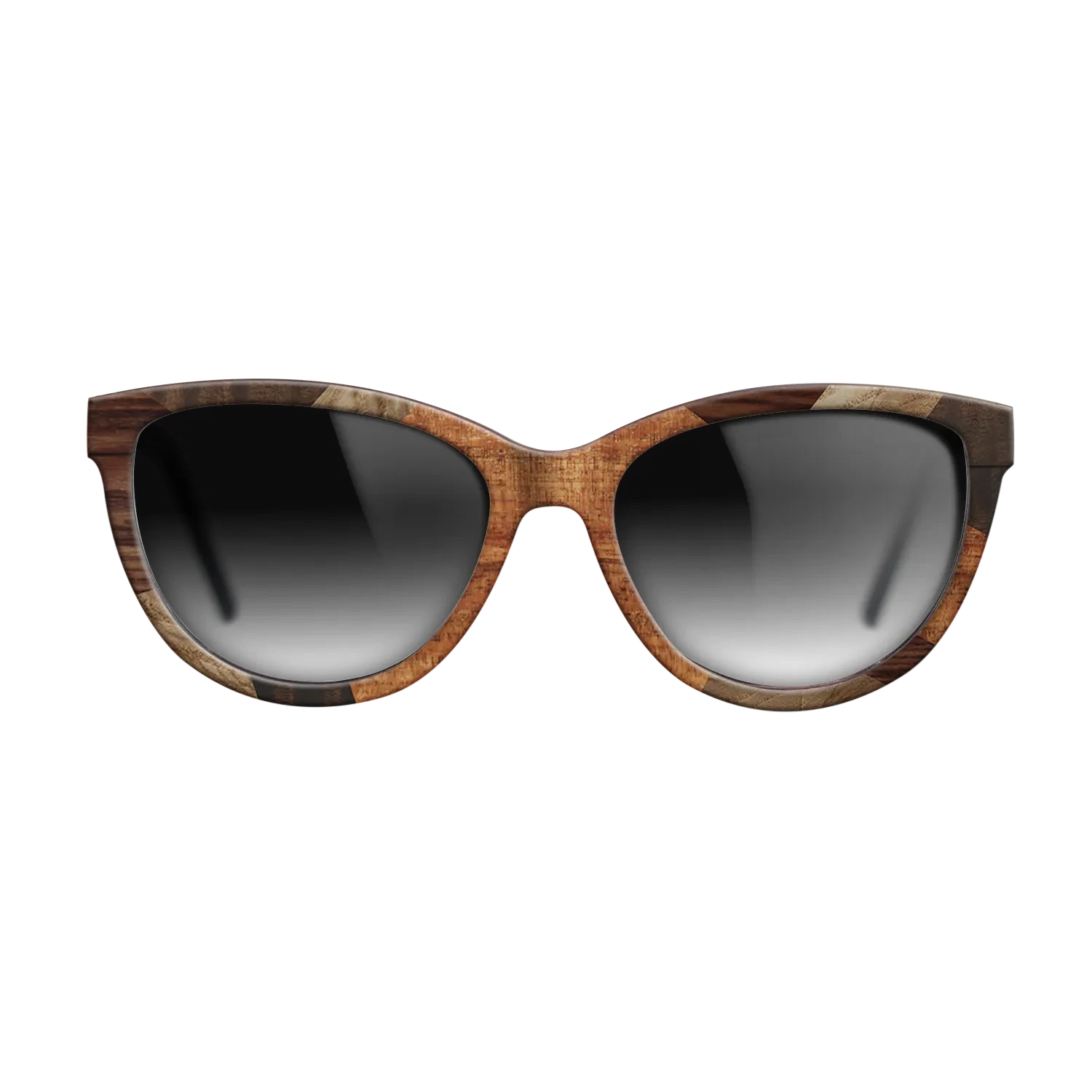 Italian Ebony,Santos Rosewood Dark,Olive Burl,Fumed Eucalyptus,Koa: Mosaic - The Maiden - Cat - 1830 - SIRIS wood optic