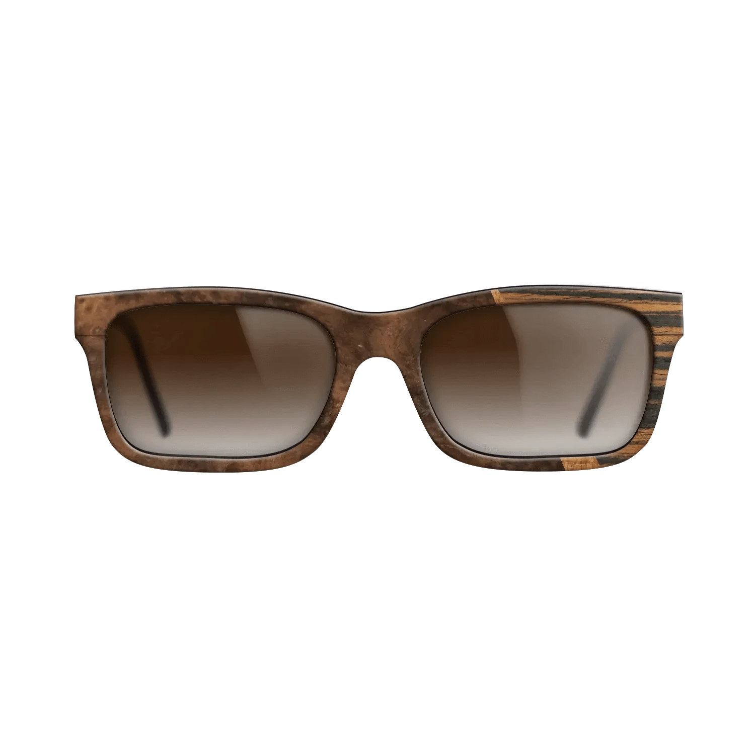 Koa,Walnut Burl,Italian Ebony: Wedge - The Sage - Rectangle - 1601 - SIRIS wood optic