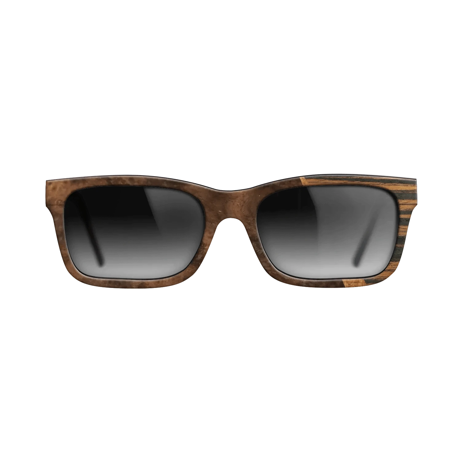 Koa,Walnut Burl,Italian Ebony: Wedge - The Sage - Rectangle - 1601 - SIRIS wood optic