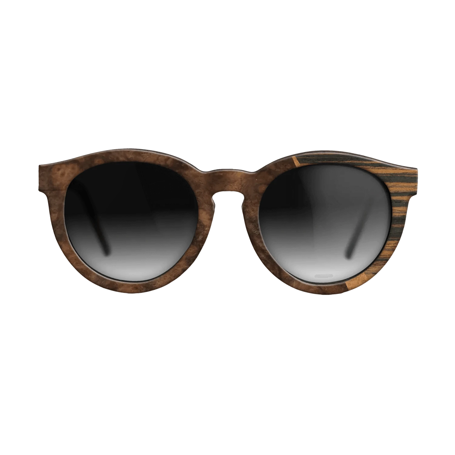 Koa,Walnut Burl,Italian Ebony: Wedge - The Rebel - Round - 1601 - SIRIS wood optic