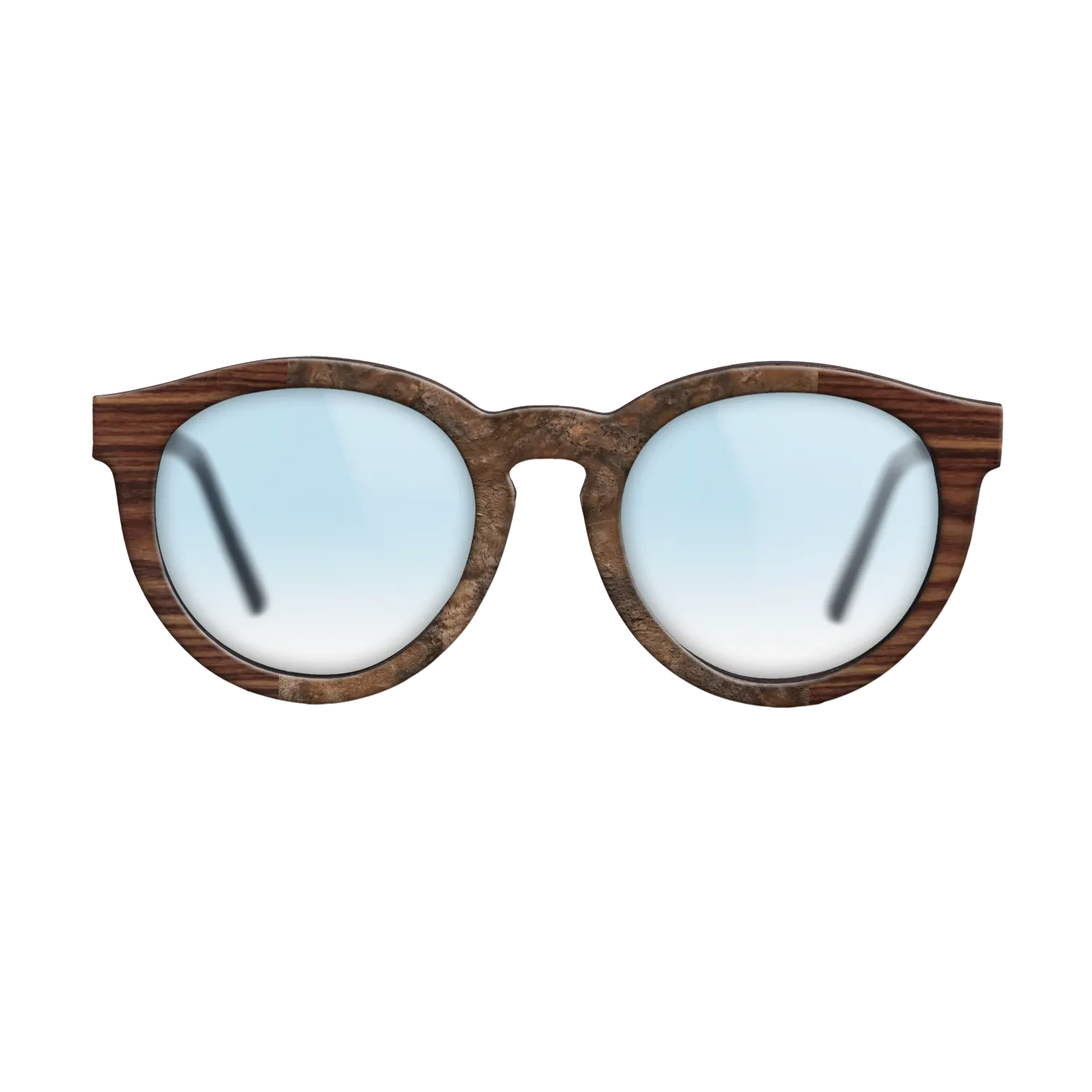 Santos Rosewood Dark,Walnut Claro Dark,Walnut Burl,Kingwood: Patch - The Rebel - Round - 1004 - SIRIS wood optic