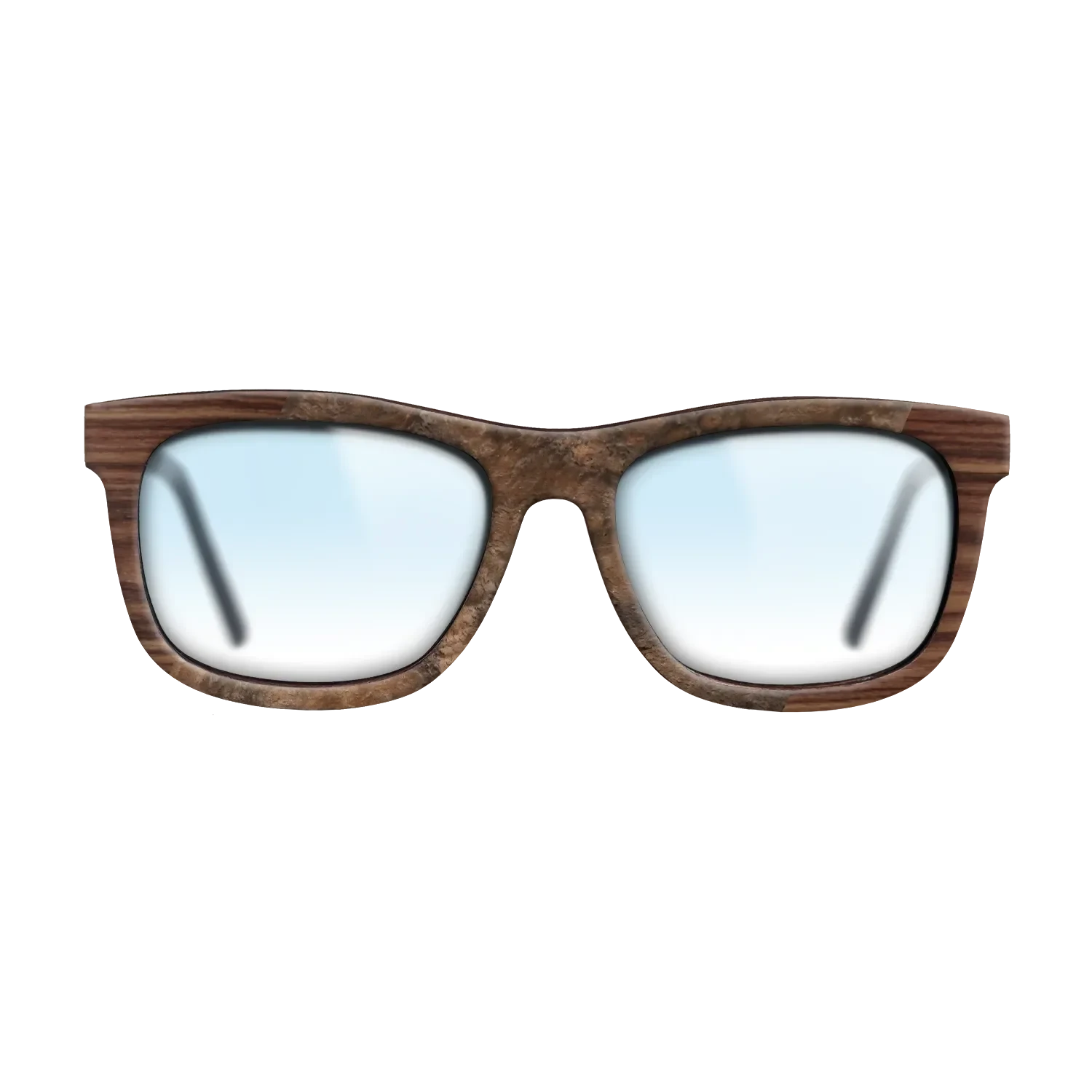 Walnut Burl,Kingwood: Angle Cut - The Hero - Square - 1138 - SIRIS wood optic