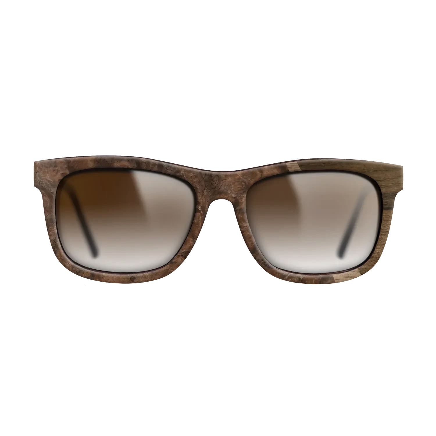 Walnut: Straight Grain,Ziricote Dark Quartered,Walnut Burl: Wedge - The Hero - Square - 1795 - SIRIS wood optic