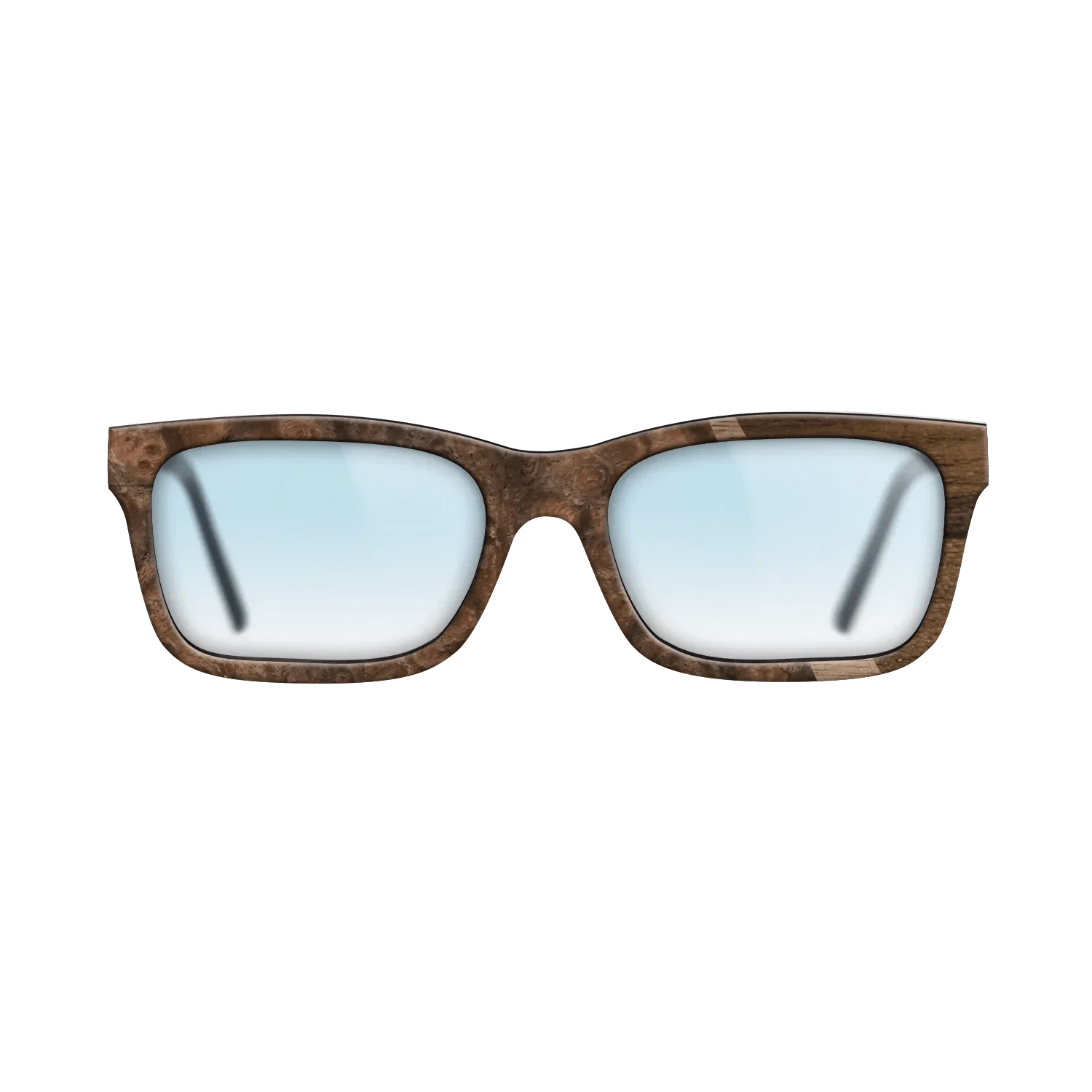 Walnut: Straight Grain,Ziricote Dark Quartered,Walnut Burl: Wedge - The Sage - Rectangle - 1795 - SIRIS wood optic