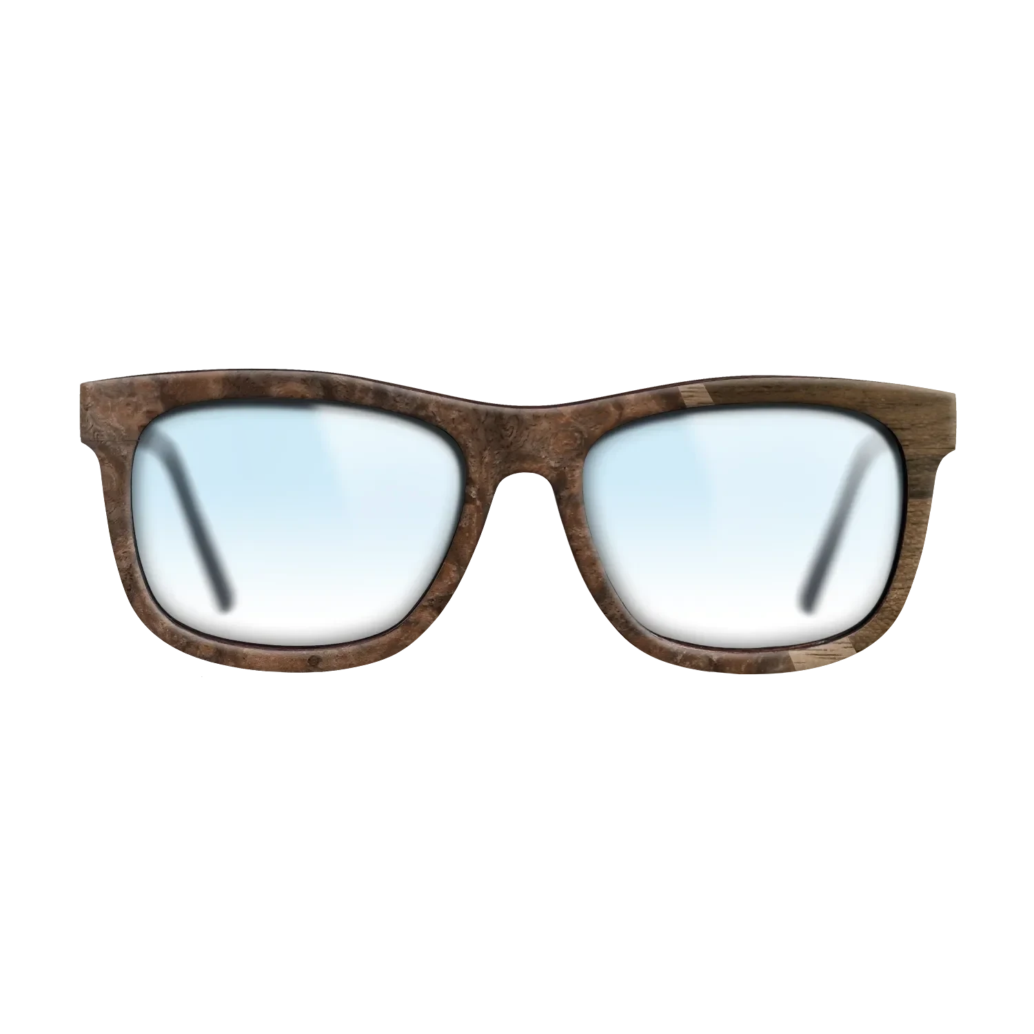 Walnut: Straight Grain,Ziricote Dark Quartered,Walnut Burl: Wedge - The Hero - Square - 1795 - SIRIS wood optic