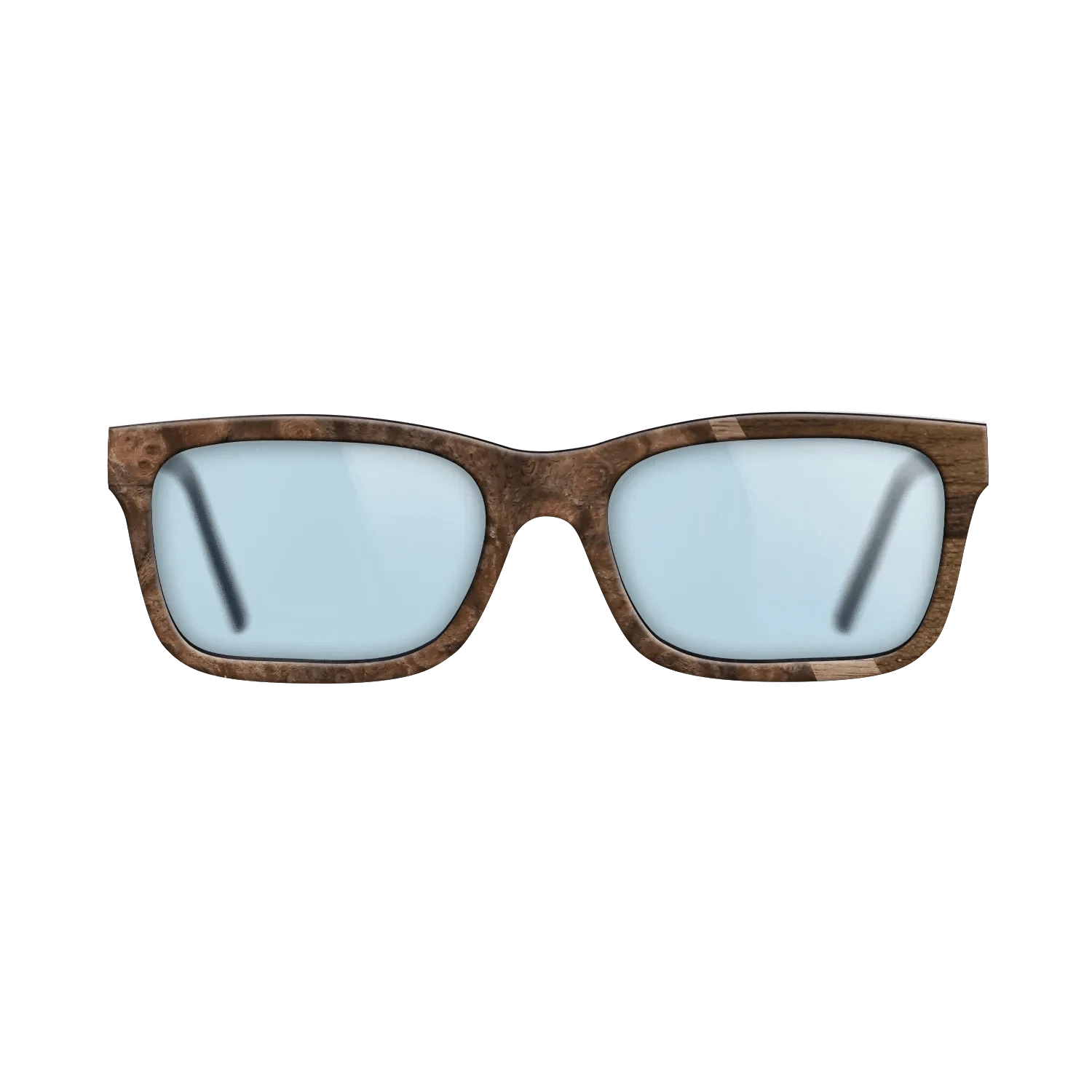 Walnut: Straight Grain,Ziricote Dark Quartered,Walnut Burl: Wedge - The Sage - Rectangle - 1795 - SIRIS wood optic