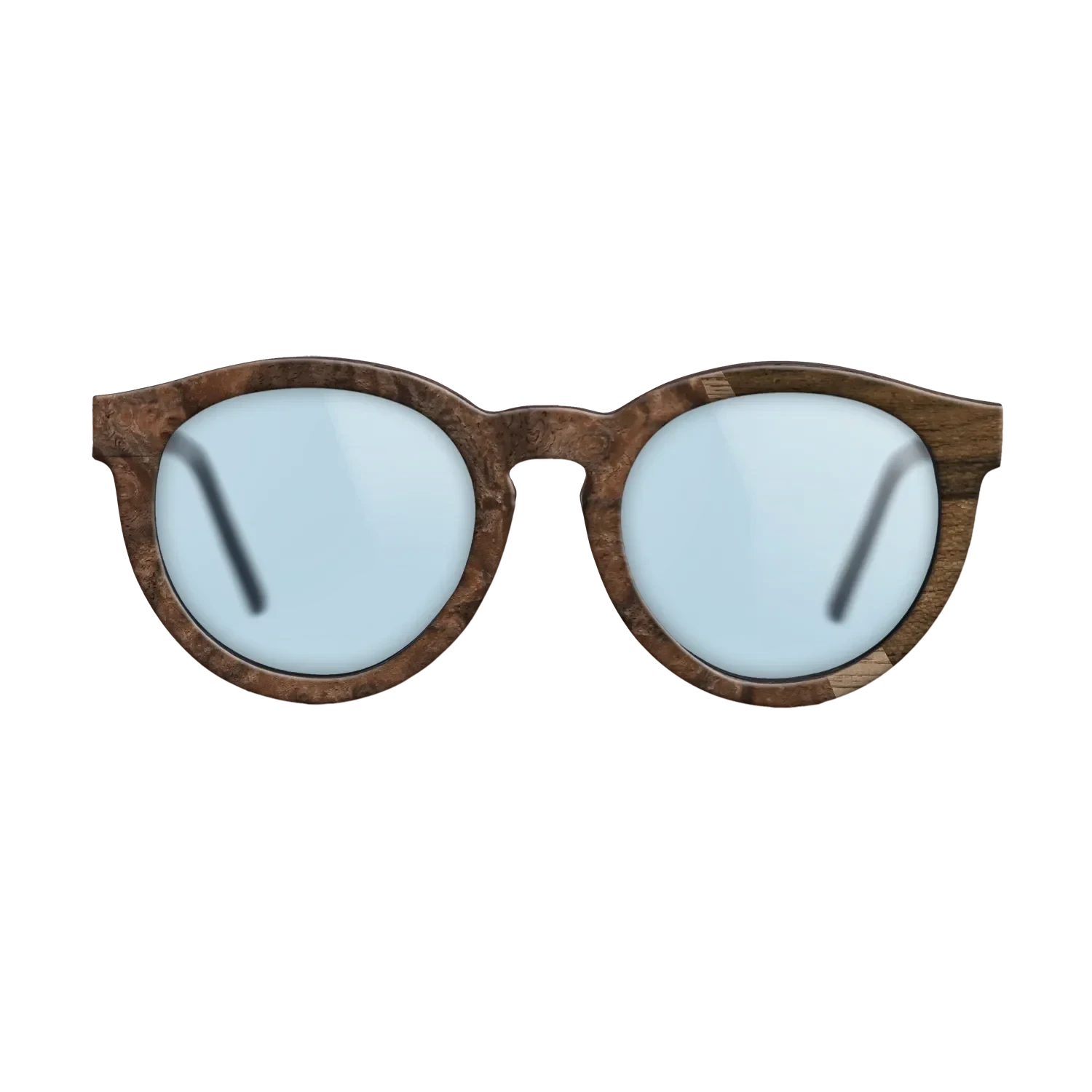 Walnut: Straight Grain,Ziricote Dark Quartered,Walnut Burl: Wedge - The Rebel - Round - 1795 - SIRIS wood optic