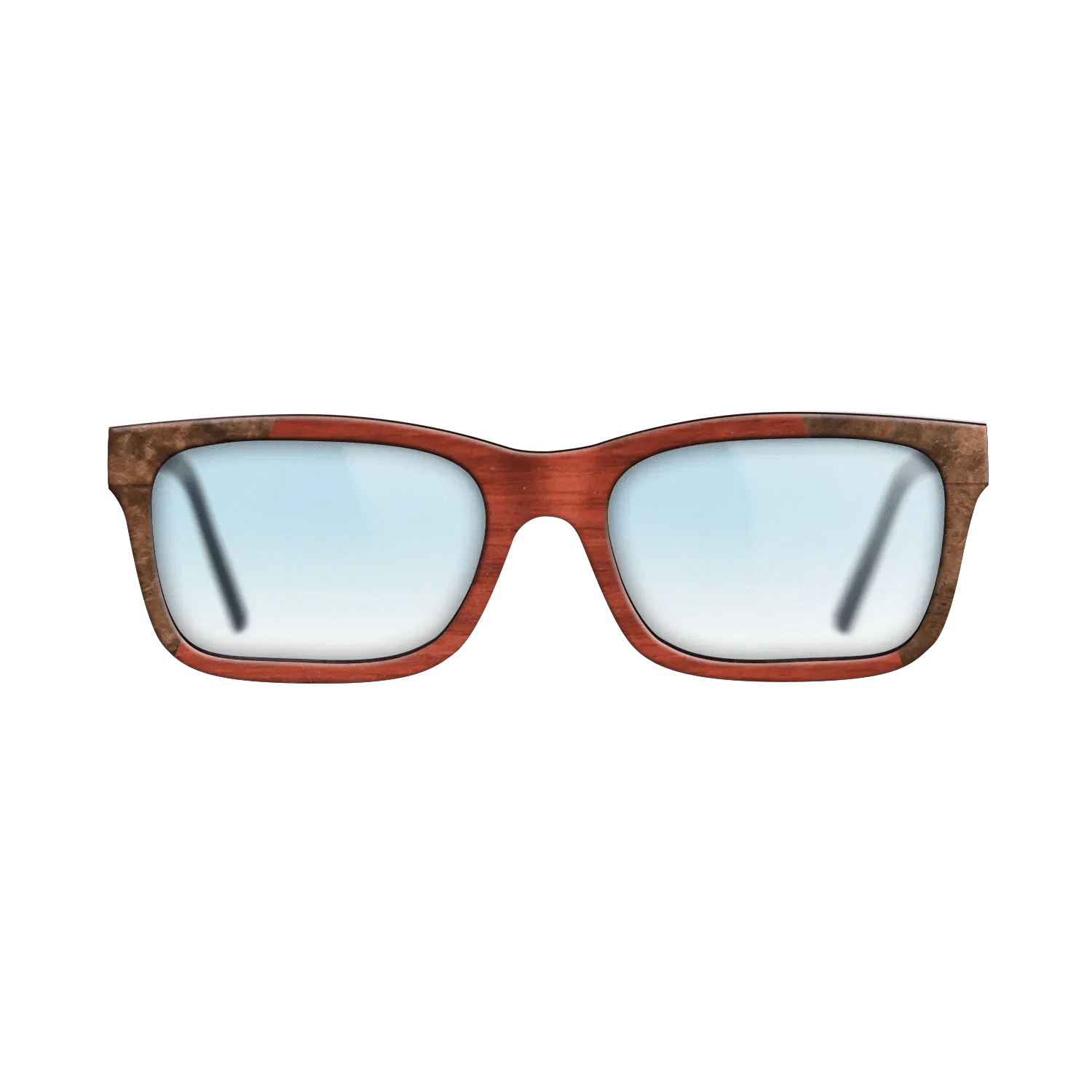 Koa,Walnut Burl,Poplar Dyed: Red: Recursive - The Sage - Rectangle - 970 - SIRIS wood optic