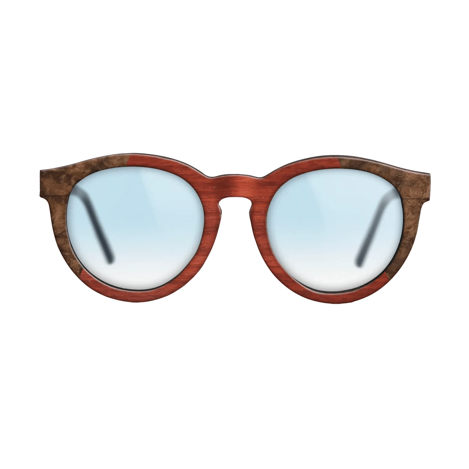 Koa,Walnut Burl,Poplar Dyed: Red: Recursive - The Rebel - Round - 970 - SIRIS wood optic