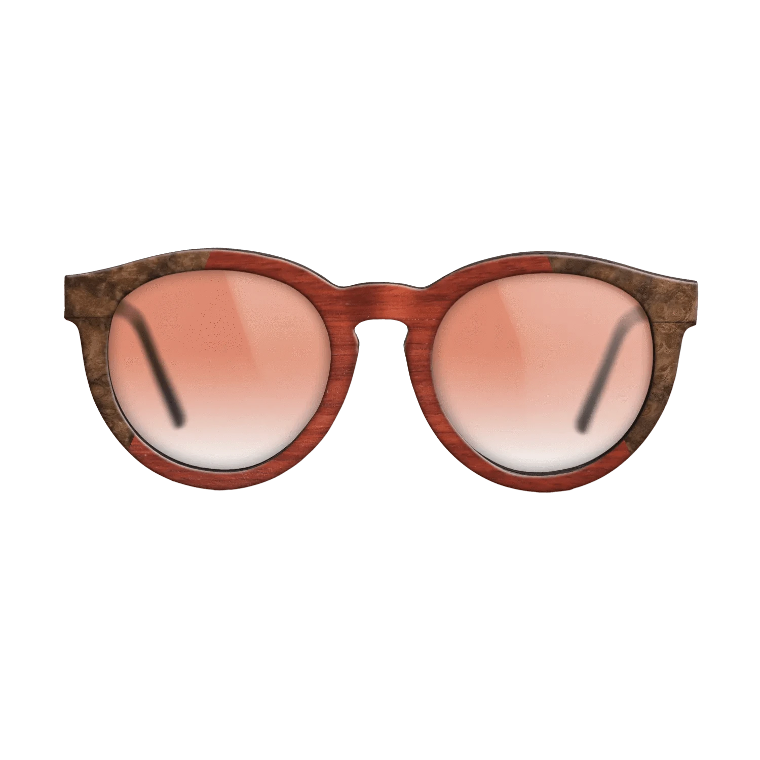 Koa,Walnut Burl,Poplar Dyed: Red: Recursive - The Rebel - Round - 970 - SIRIS wood optic