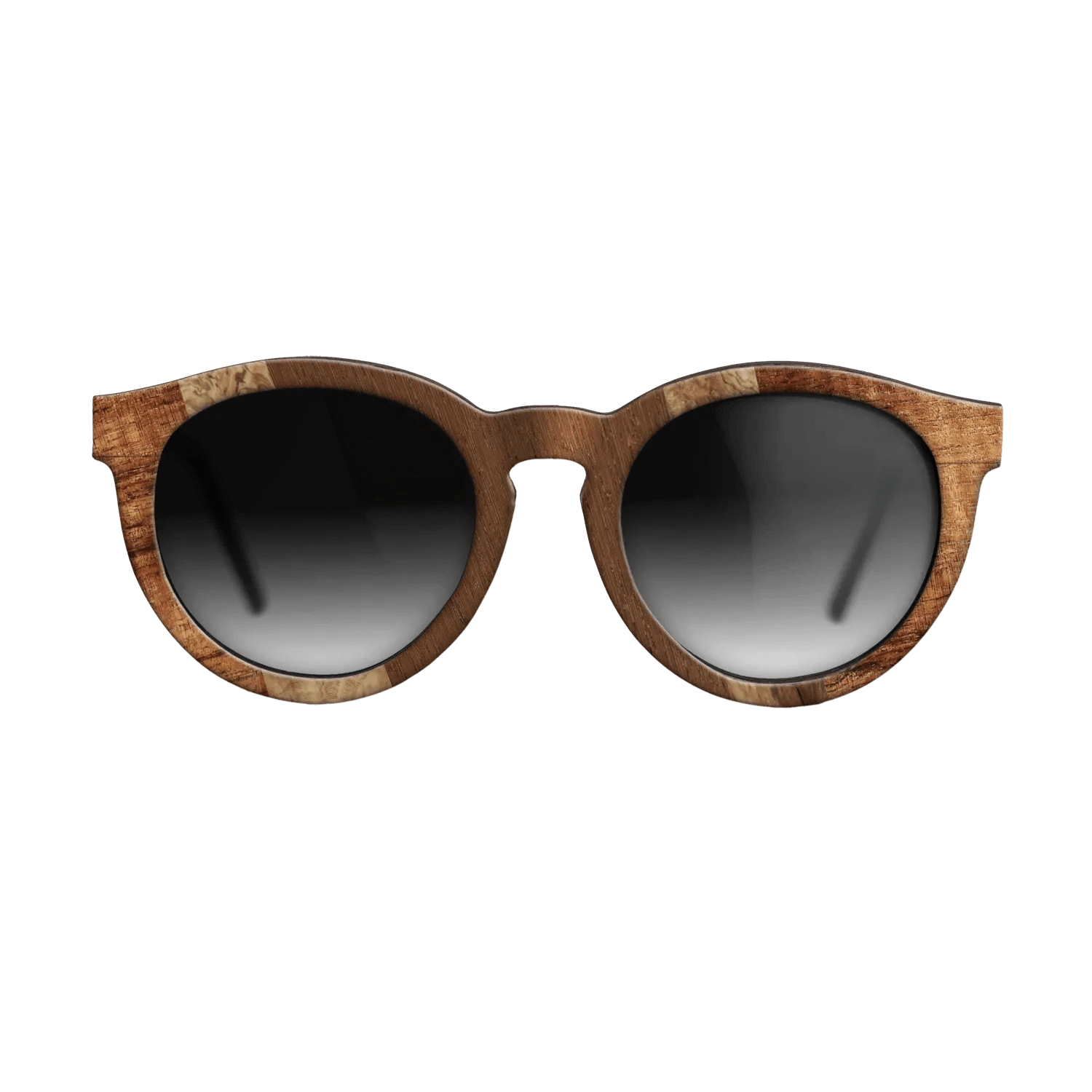 Santos Rosewood Dark,Koa,Walnut Burl,Wenge,Olive Burl: Angle Cut - The Rebel - Round - 1024 - SIRIS wood optic