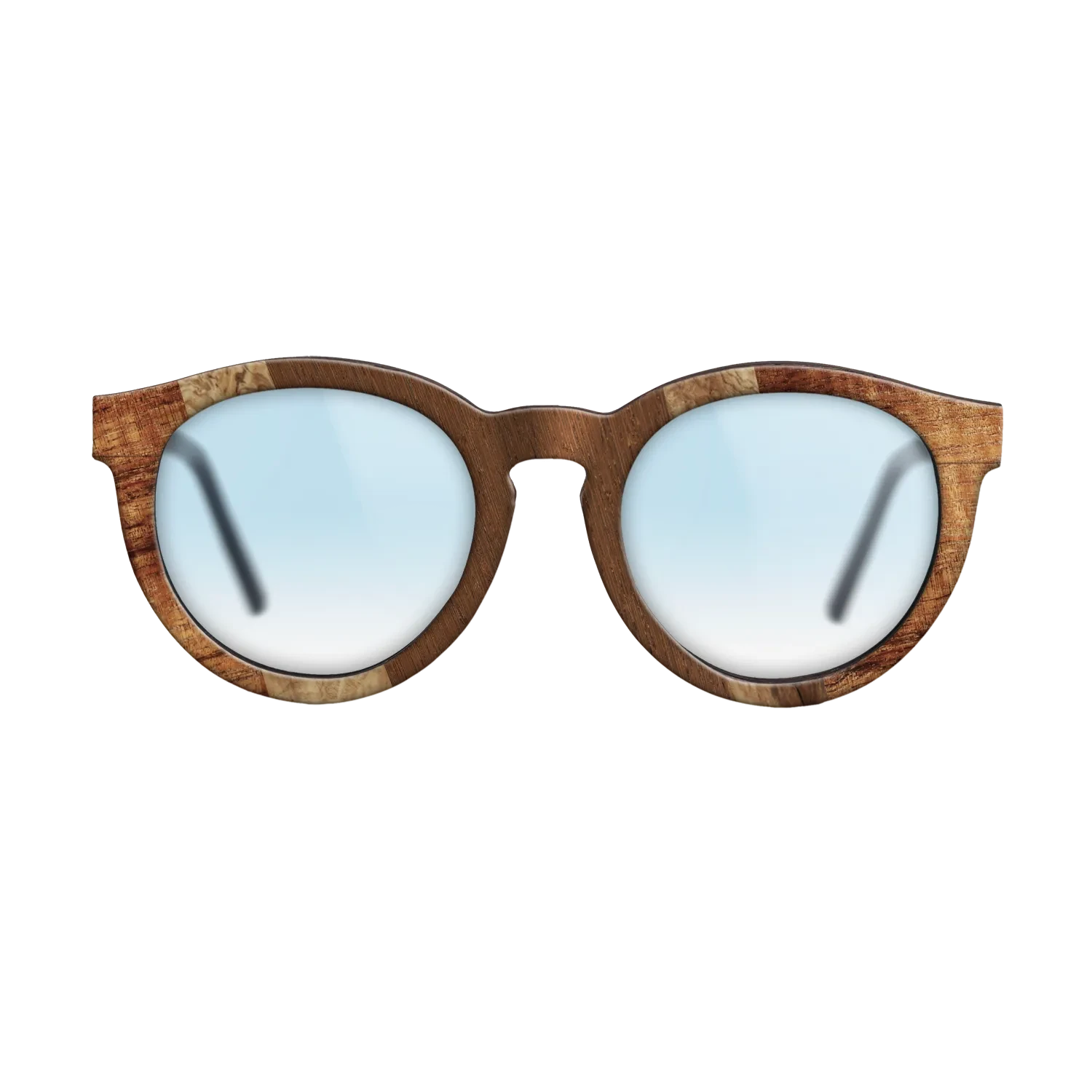 Santos Rosewood Dark,Koa,Walnut Burl,Wenge,Olive Burl: Angle Cut - The Rebel - Round - 1024 - SIRIS wood optic