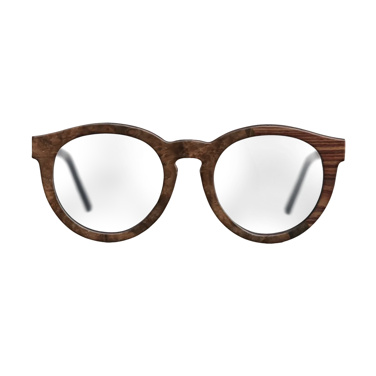 Koa,Fumed Eucalyptus,Walnut Burl,Santos Rosewood Dark: Single Cut - The Rebel - Round - 1322 - SIRIS wood optic