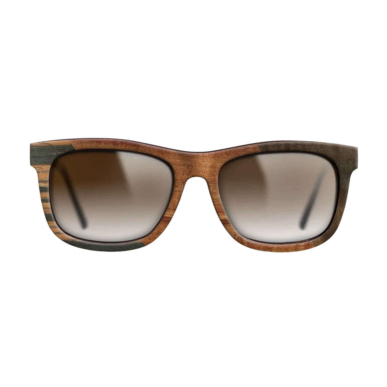 Walnut Burl,Italian Ebony,Koa,Fumed Eucalyptus: Angle Cut - The Hero - Square - 915 - SIRIS wood optic