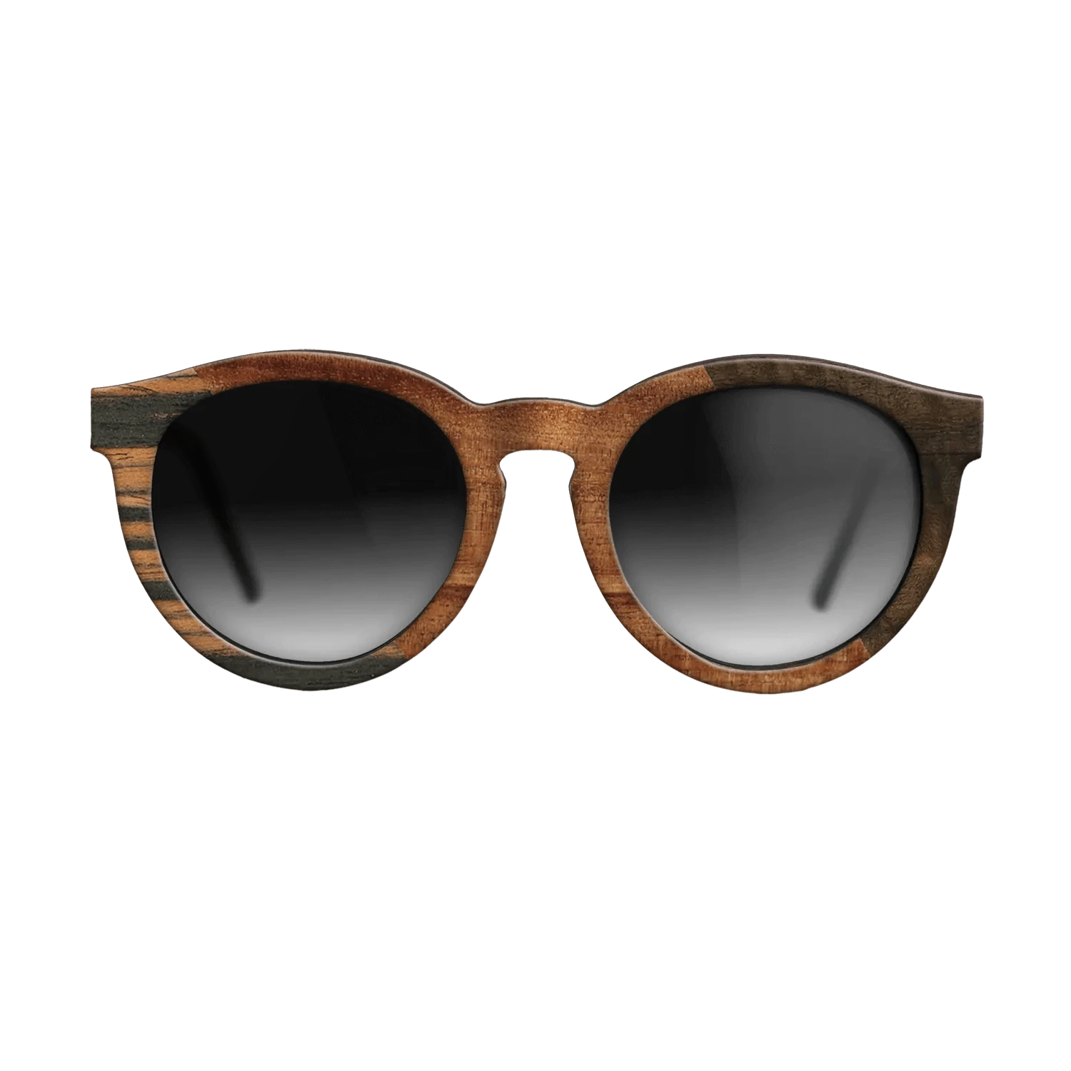 Walnut Burl,Italian Ebony,Koa,Fumed Eucalyptus: Angle Cut - The Rebel - Round - 915 - SIRIS wood optic