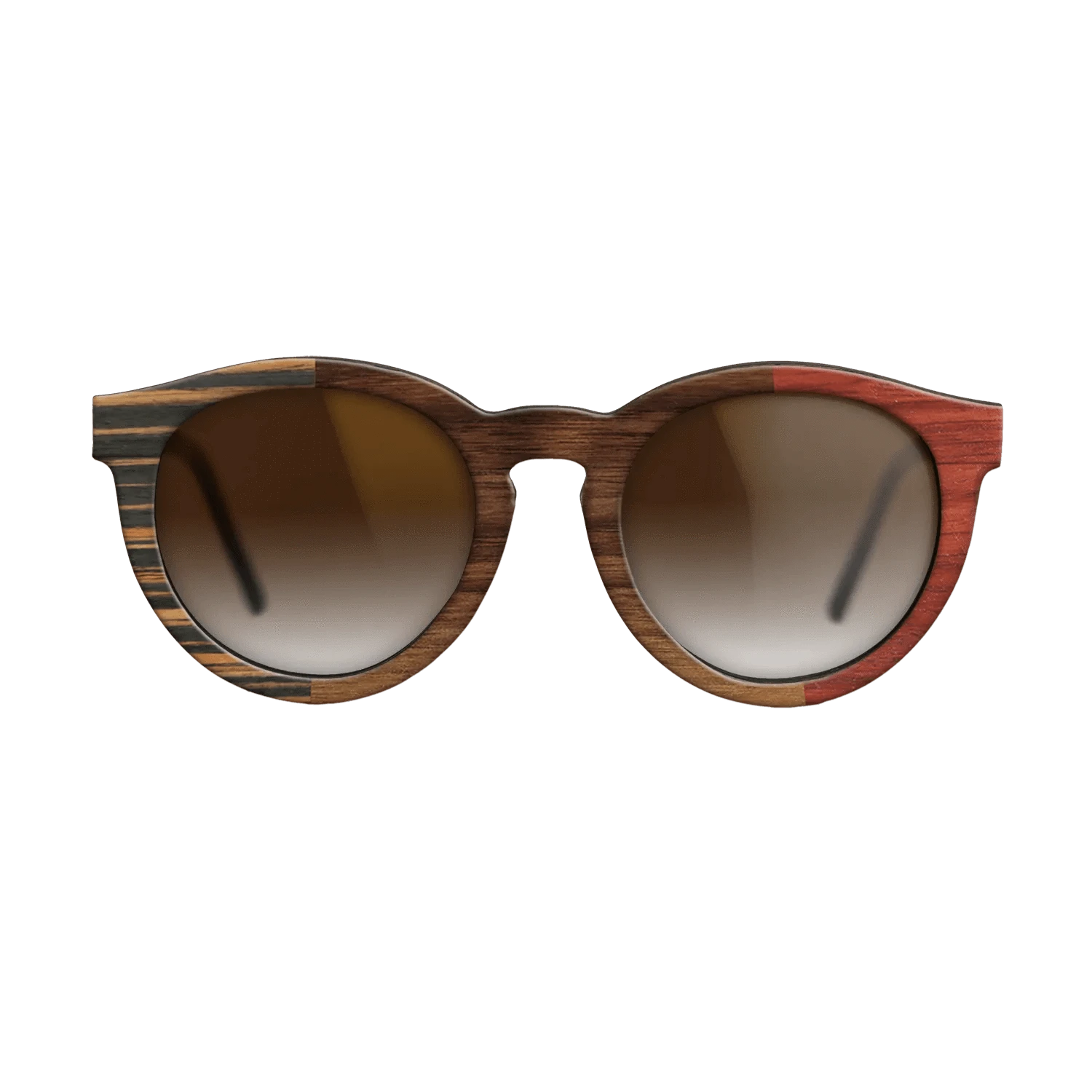 Walnut Claro Dark,Italian Ebony,Poplar Dyed: Red: Patch - The Rebel - Round - 932 - SIRIS wood optic