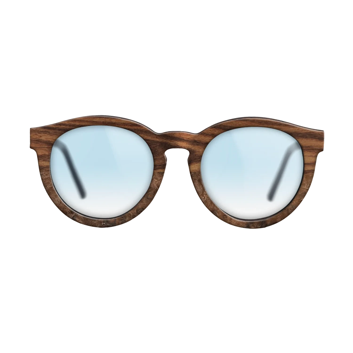 Walnut: Straight Grain,Santos Rosewood Dark,Walnut Claro Light,Walnut Burl: Single Cut - The Rebel - Round - 2066 - SIRIS wood optic