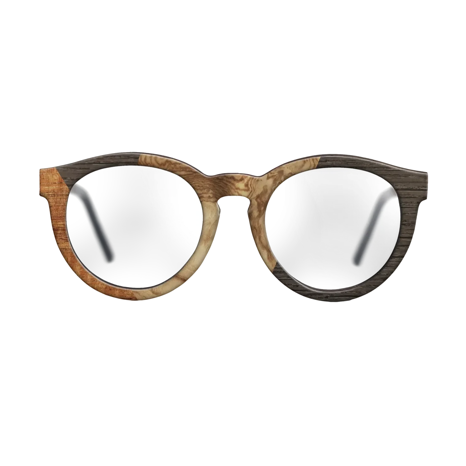 Koa,Olive Burl,Fumed Oak: Bauhaus - The Rebel - Round - 1598 - SIRIS wood optic