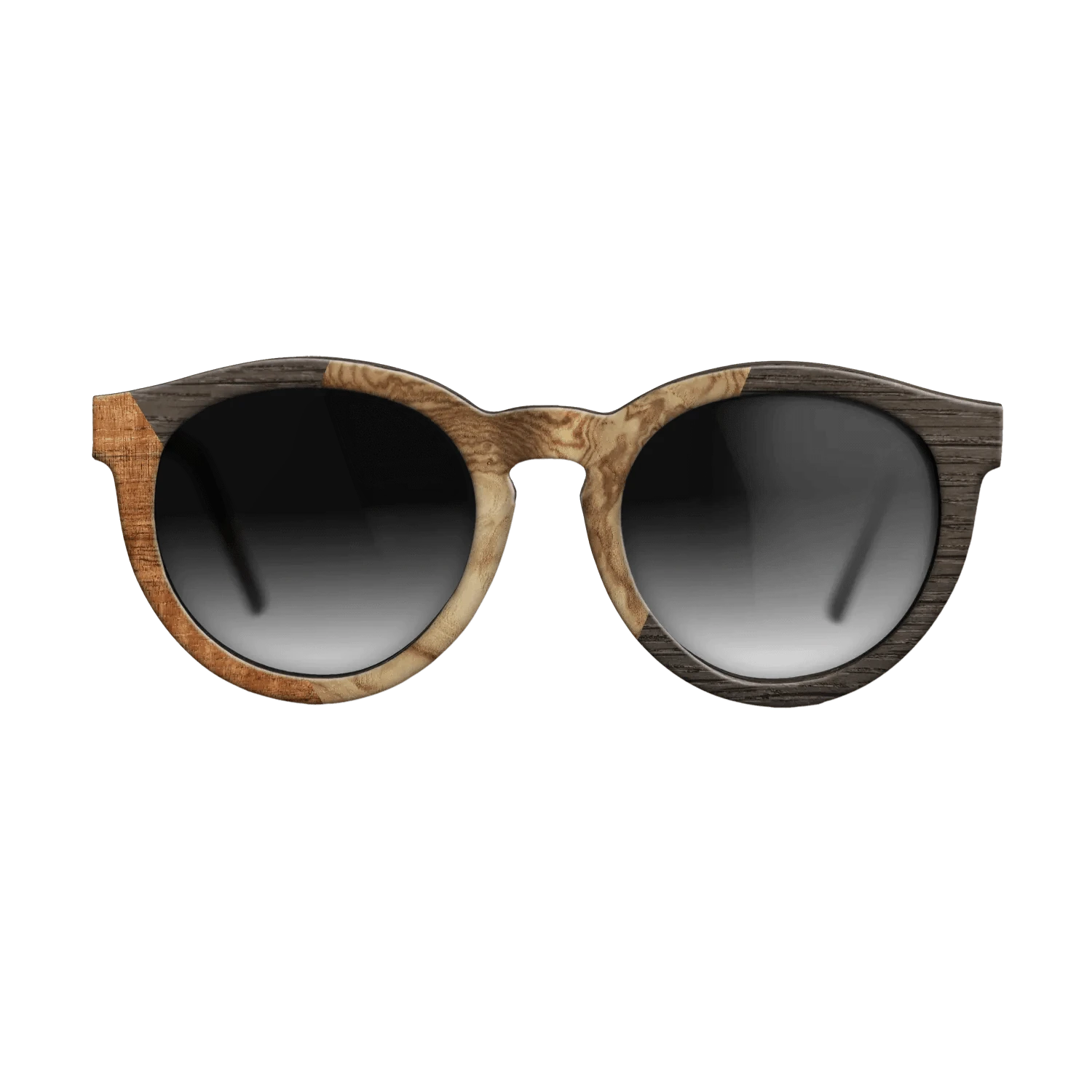 Koa,Olive Burl,Fumed Oak: Bauhaus - The Rebel - Round - 1598 - SIRIS wood optic