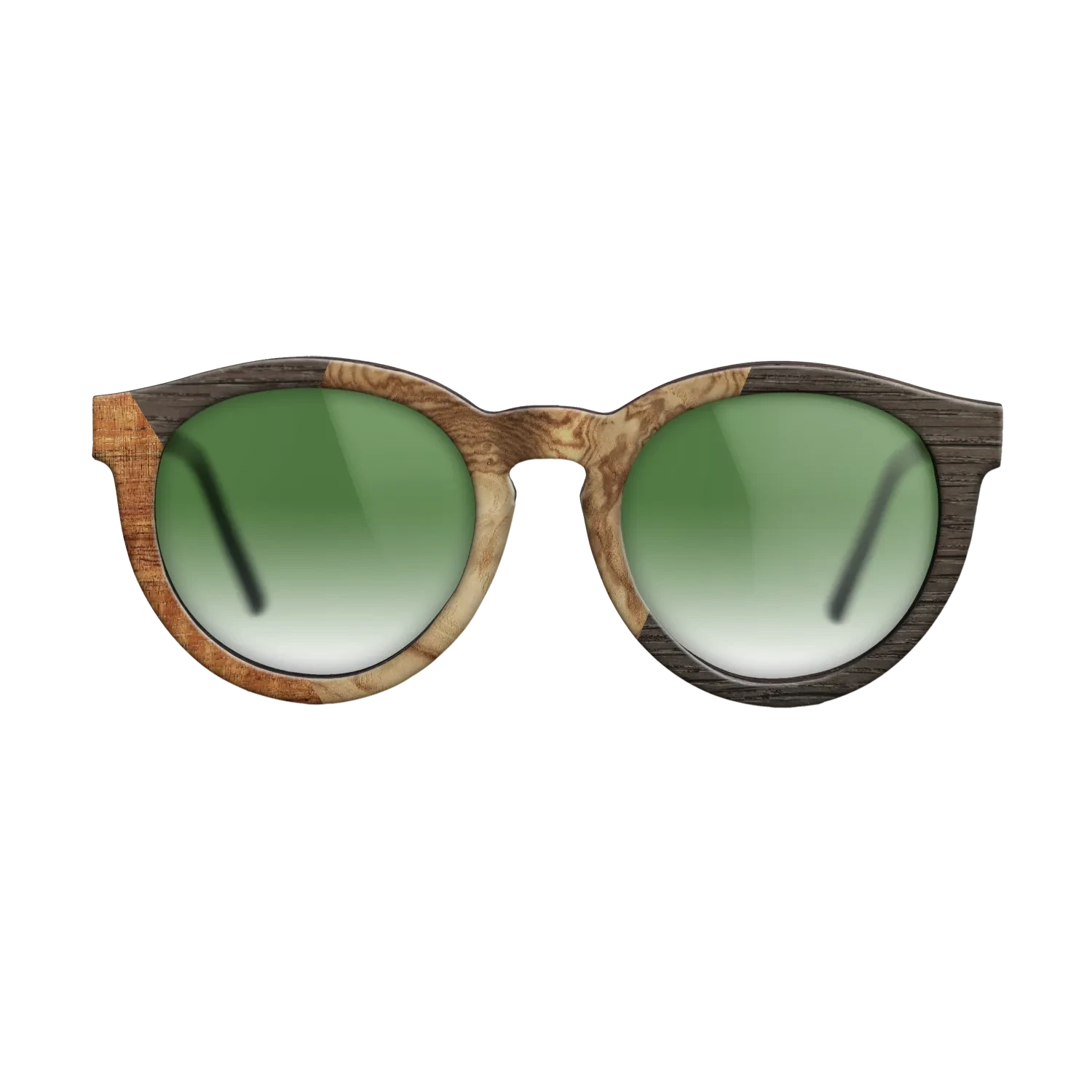 Koa,Olive Burl,Fumed Oak: Bauhaus - The Rebel - Round - 1598 - SIRIS wood optic