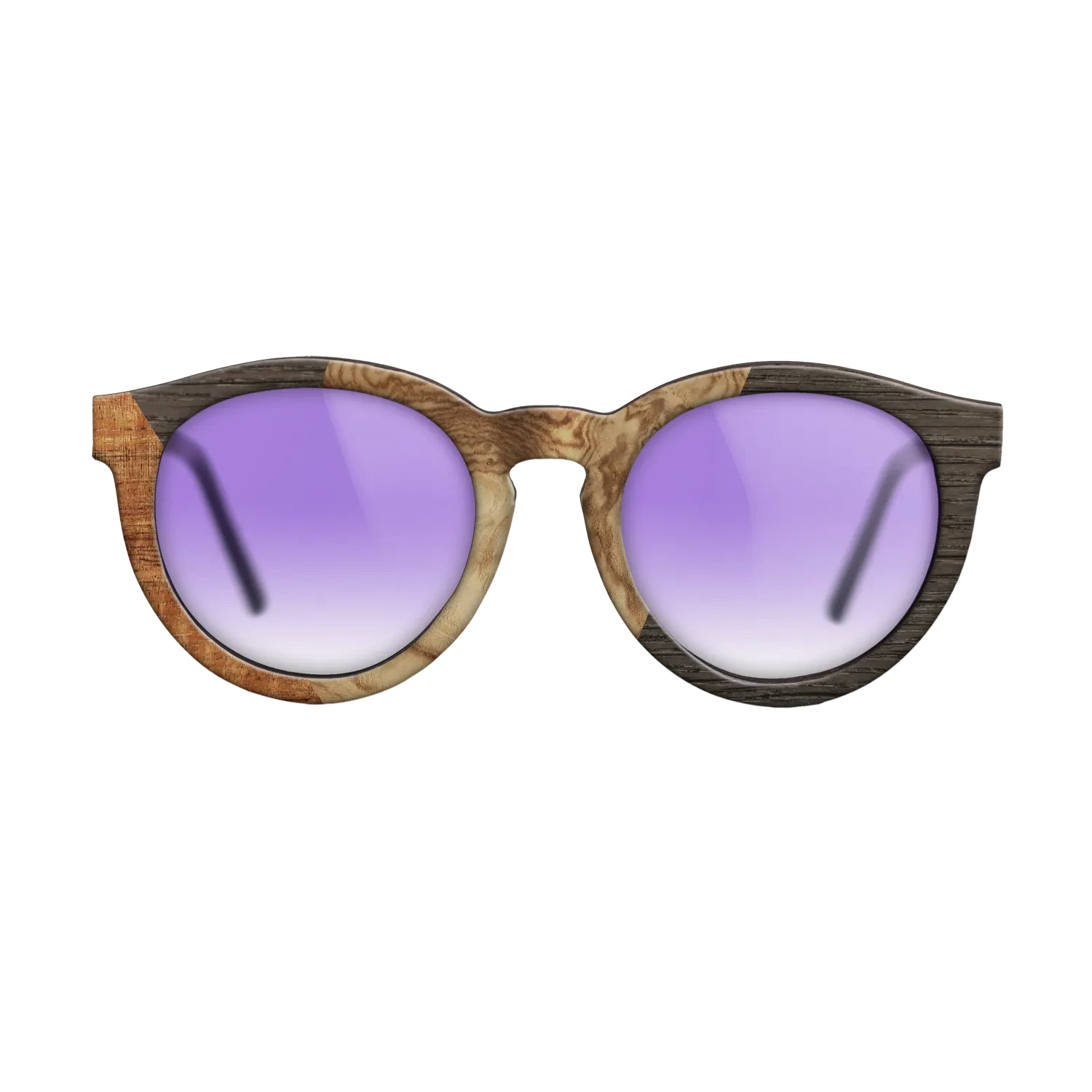 Koa,Olive Burl,Fumed Oak: Bauhaus - The Rebel - Round - 1598 - SIRIS wood optic