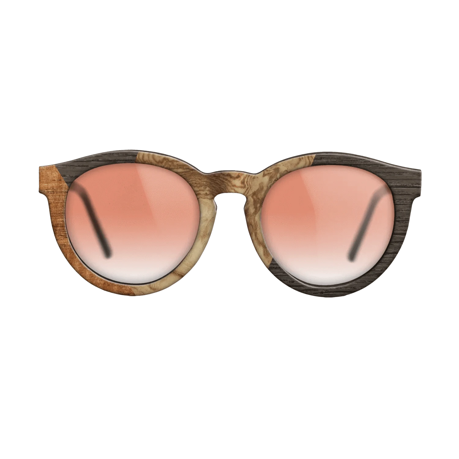 Koa,Olive Burl,Fumed Oak: Bauhaus - The Rebel - Round - 1598 - SIRIS wood optic