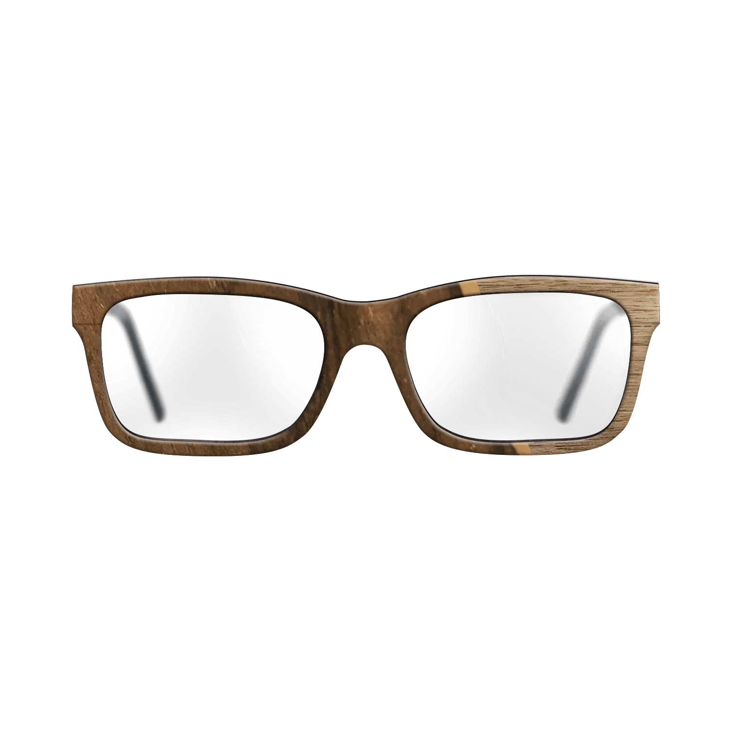 Walnut: Straight Grain,Ziricote Dark Quartered: Angle Cut - The Sage - Rectangle - 1861 - SIRIS wood optic