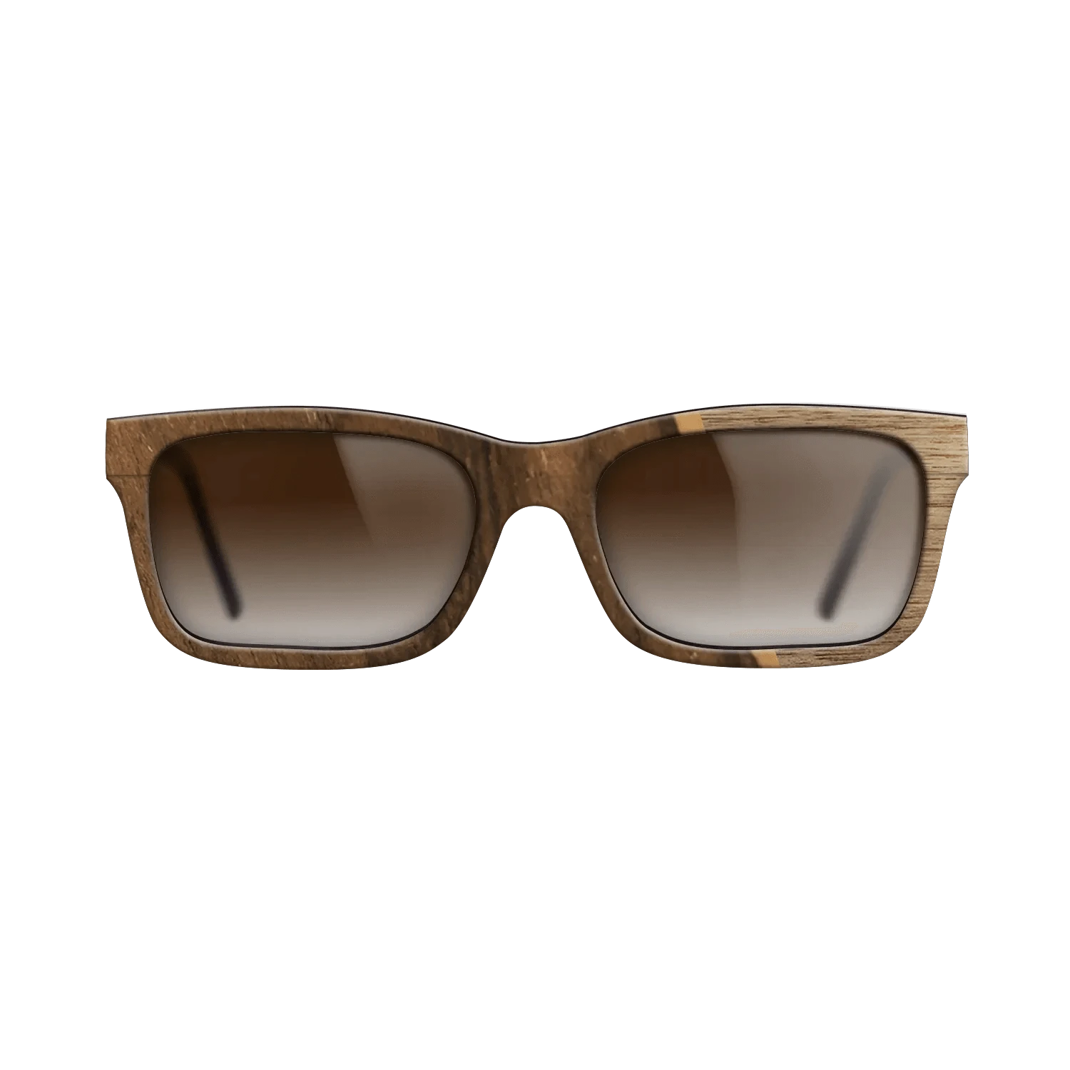 Walnut: Straight Grain,Ziricote Dark Quartered: Angle Cut - The Sage - Rectangle - 1861 - SIRIS wood optic