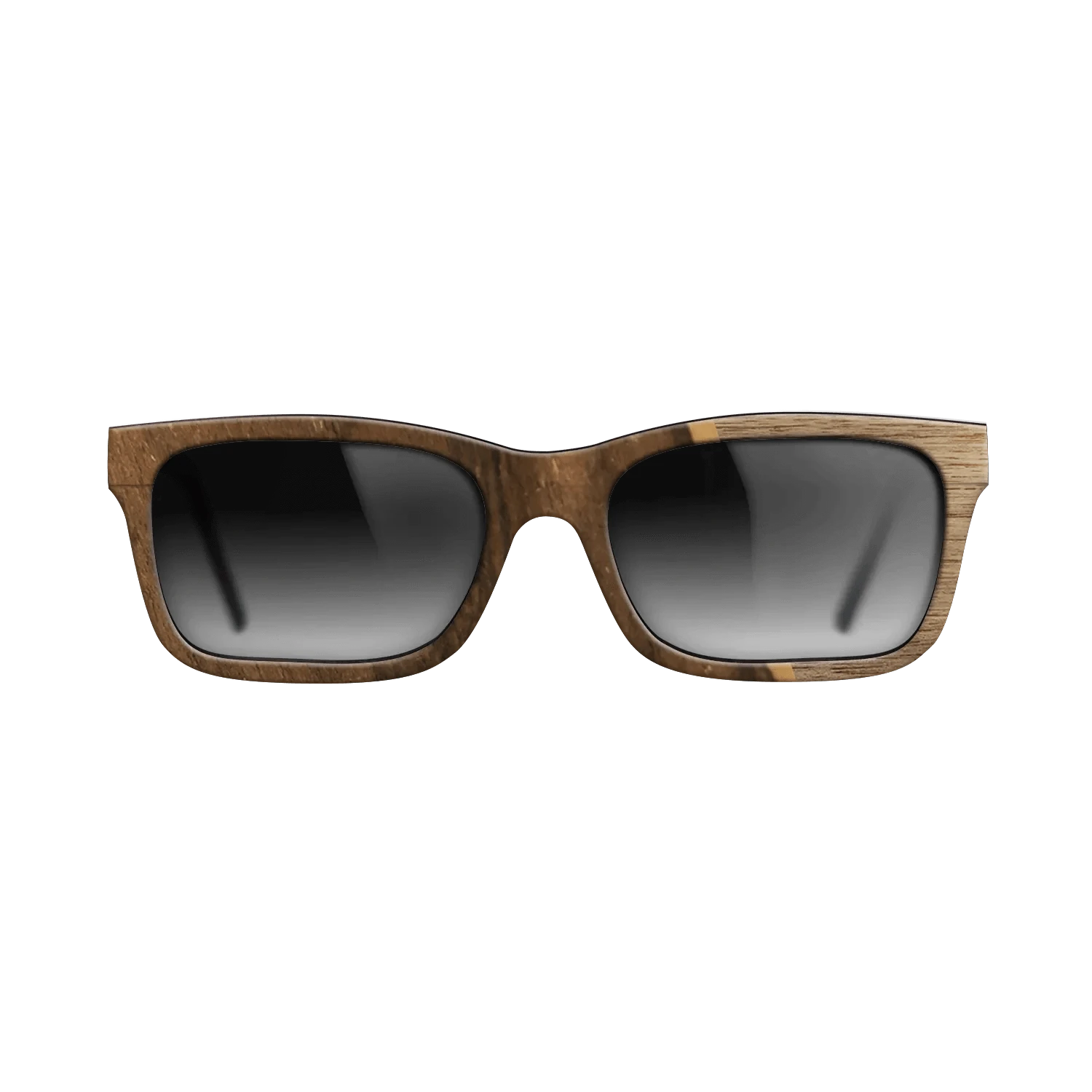 Walnut: Straight Grain,Ziricote Dark Quartered: Angle Cut - The Sage - Rectangle - 1861 - SIRIS wood optic