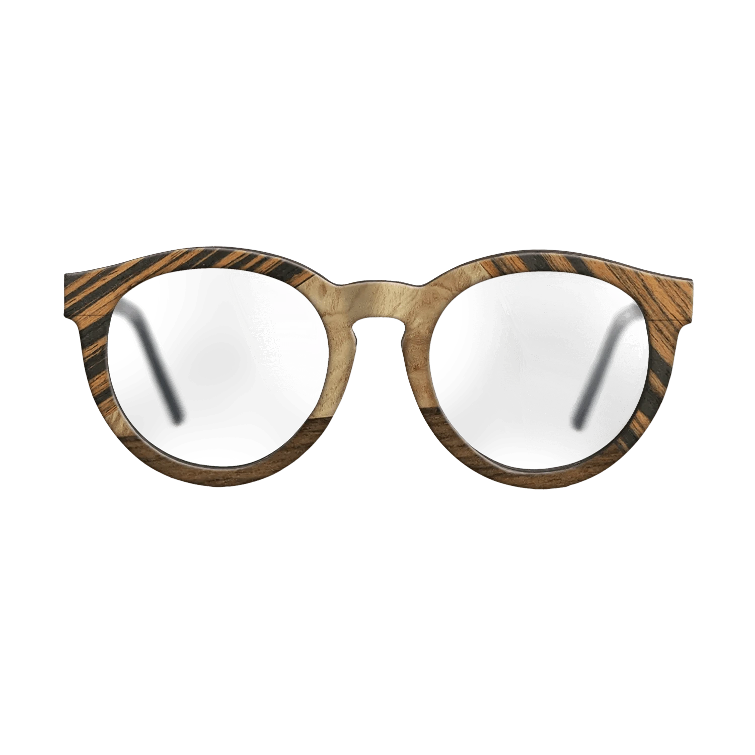 Ziricote Dark Quartered,Walnut: Straight Grain,Italian Ebony,Olive Burl: Bauhaus - The Rebel - Round - 983 - SIRIS wood optic