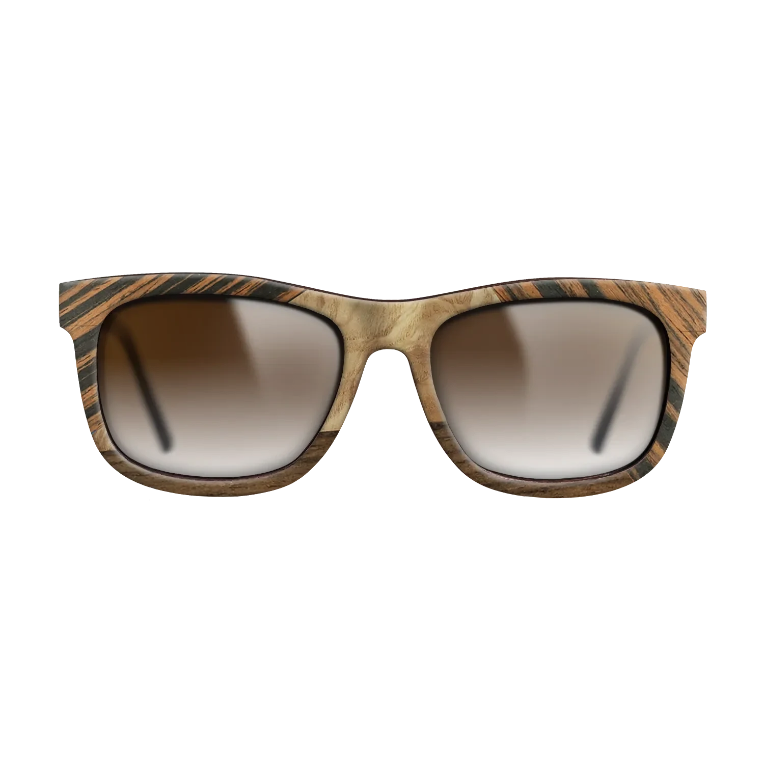 Ziricote Dark Quartered,Walnut: Straight Grain,Italian Ebony,Olive Burl: Bauhaus - The Hero - Square - 983 - SIRIS wood optic