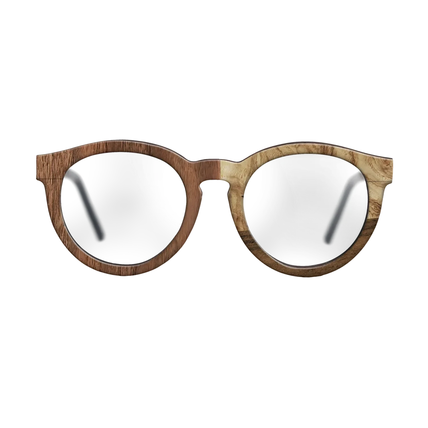 Walnut: Straight Grain,Walnut Claro Dark,Ziricote Dark Quartered,Olive Burl: Bauhaus - The Rebel - Round - 2000 - SIRIS wood optic