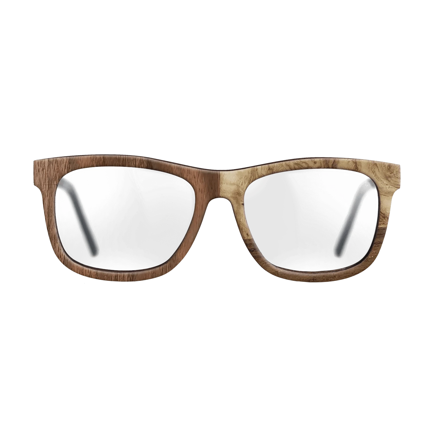 Walnut: Straight Grain,Walnut Claro Dark,Ziricote Dark Quartered,Olive Burl: Bauhaus - The Hero - Square - 2000 - SIRIS wood optic