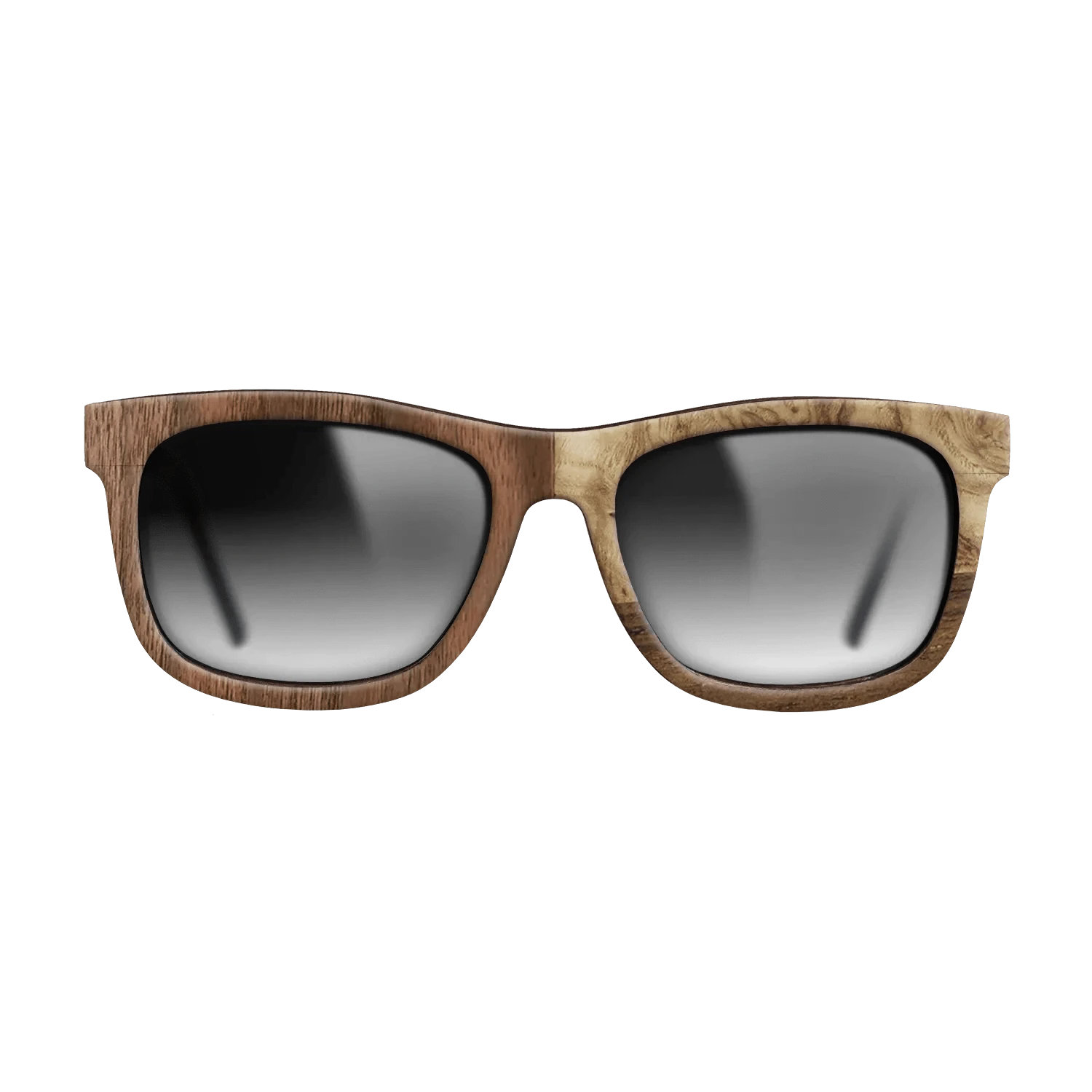 Walnut: Straight Grain,Walnut Claro Dark,Ziricote Dark Quartered,Olive Burl: Bauhaus - The Hero - Square - 2000 - SIRIS wood optic