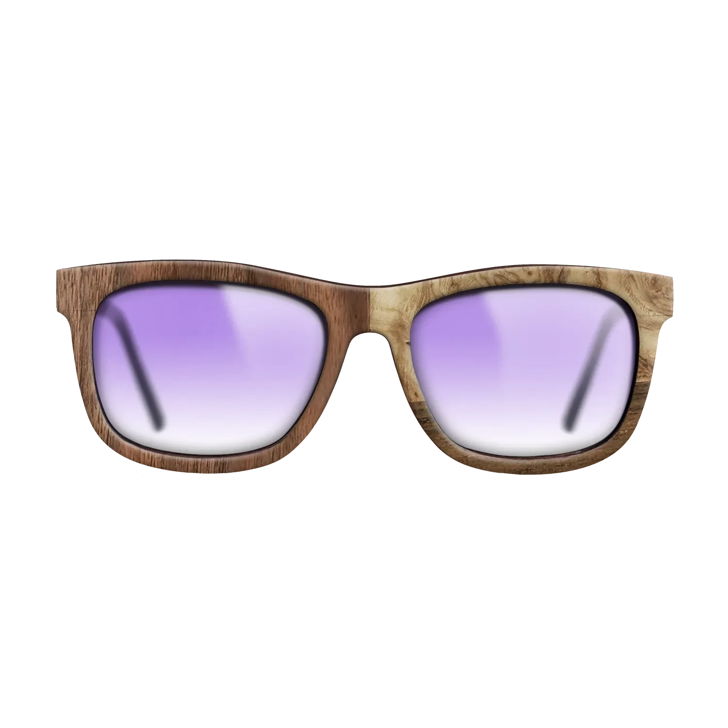 Walnut: Straight Grain,Walnut Claro Dark,Ziricote Dark Quartered,Olive Burl: Bauhaus - The Hero - Square - 2000 - SIRIS wood optic