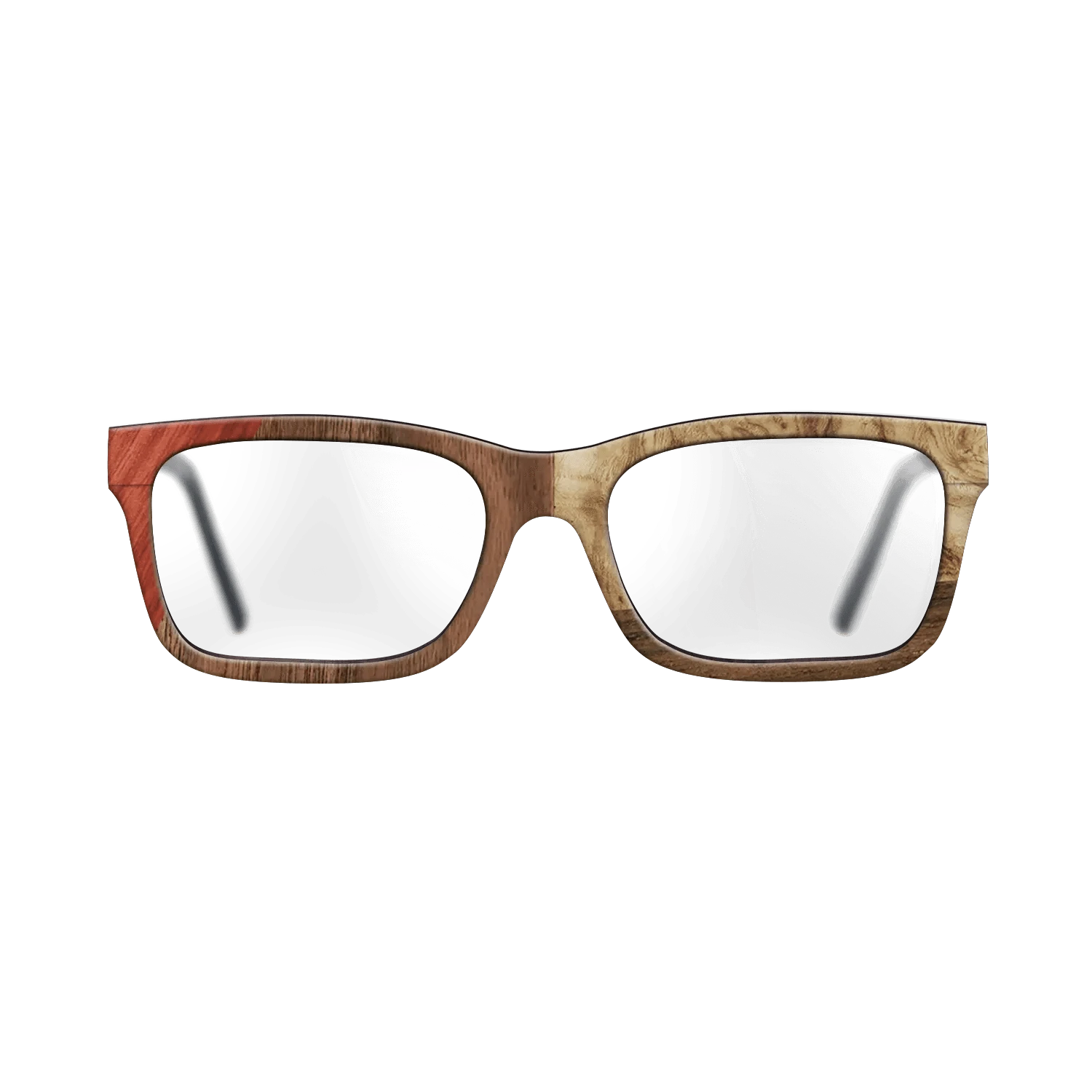 Walnut: Straight Grain,Bloodwood,Walnut Claro Light,Olive Burl,Ziricote Dark Quartered: Bauhaus - The Sage - Rectangle - 1893 - SIRIS wood optic