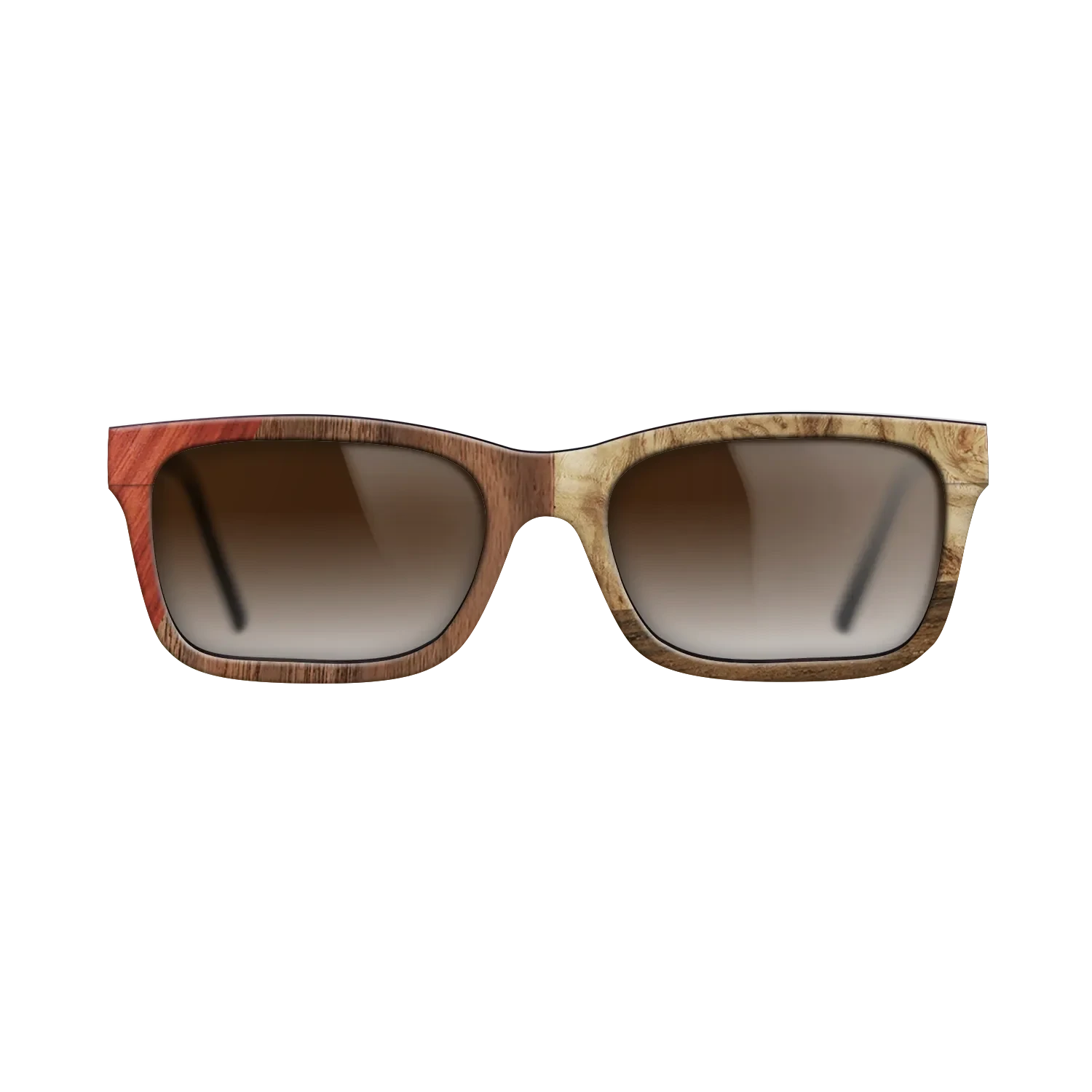 Walnut: Straight Grain,Bloodwood,Walnut Claro Light,Olive Burl,Ziricote Dark Quartered: Bauhaus - The Sage - Rectangle - 1893 - SIRIS wood optic