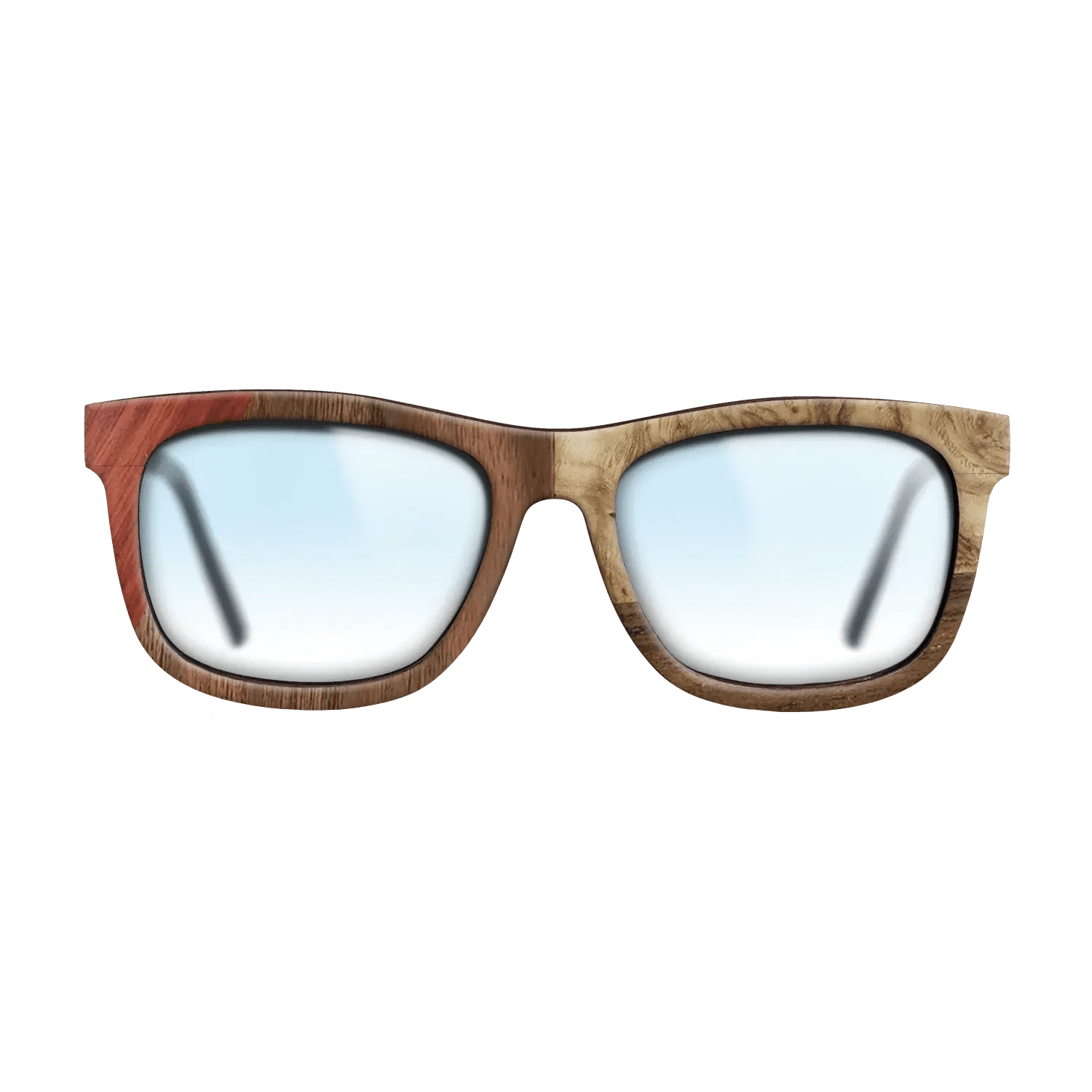 Walnut: Straight Grain,Bloodwood,Walnut Claro Light,Olive Burl,Ziricote Dark Quartered: Bauhaus - The Hero - Square - 1893 - SIRIS wood optic