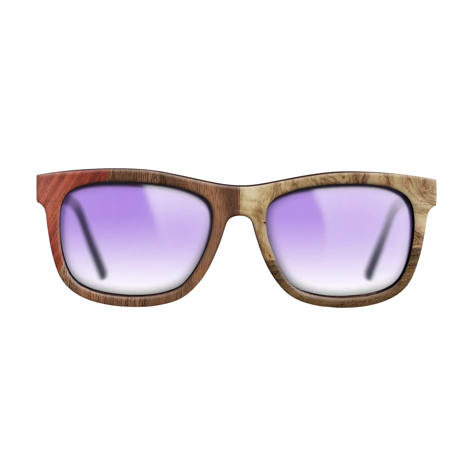 Walnut: Straight Grain,Bloodwood,Walnut Claro Light,Olive Burl,Ziricote Dark Quartered: Bauhaus - The Hero - Square - 1893 - SIRIS wood optic